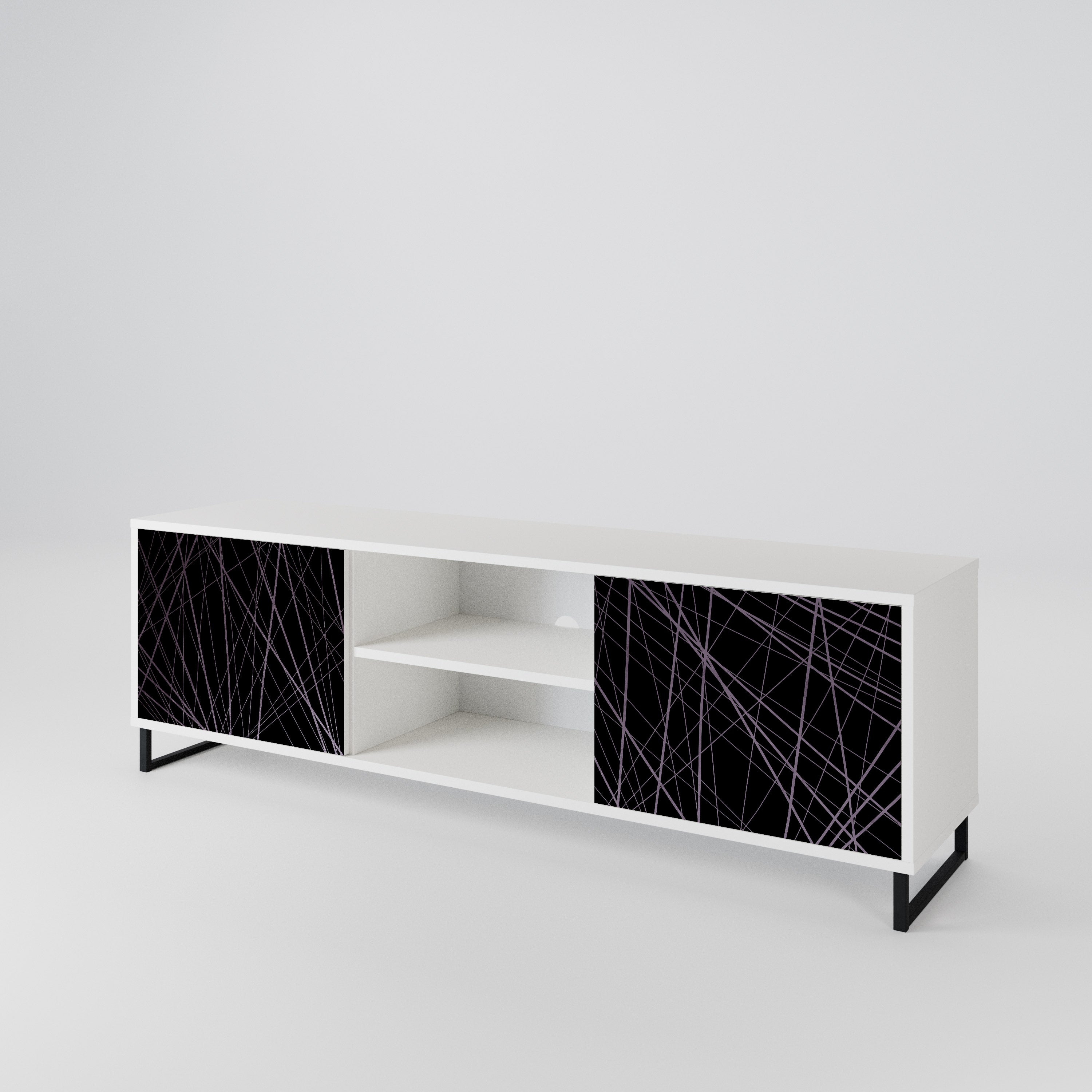 SHIMMER SPIDERGRAM 2-Door TV Cabinet