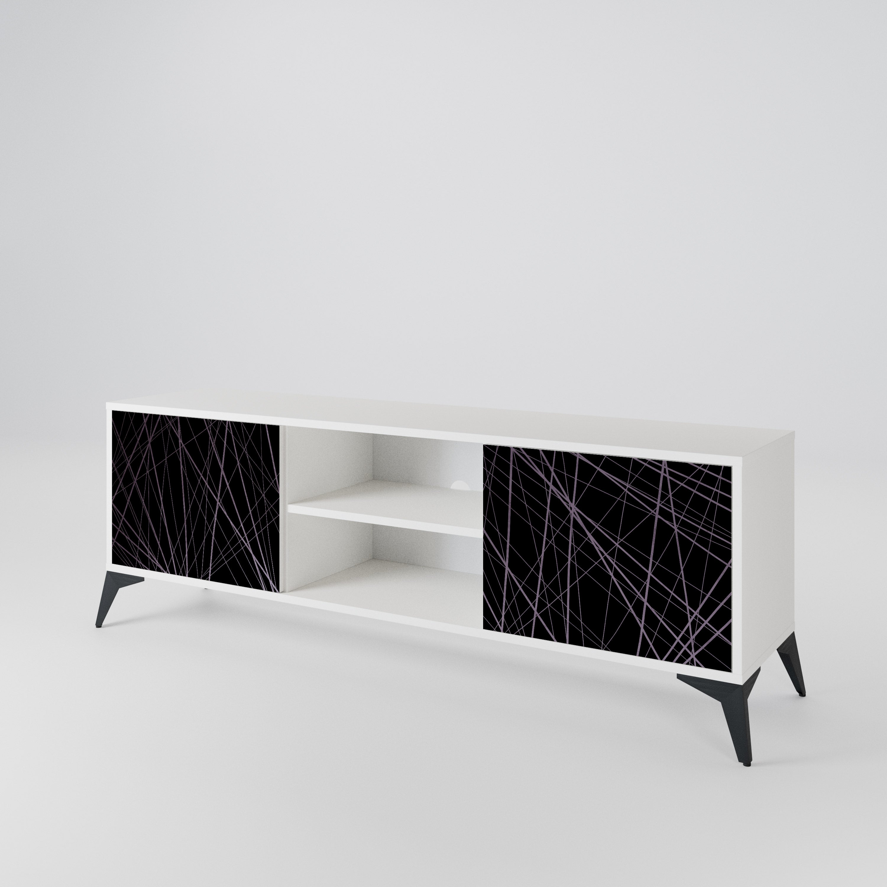 SHIMMER SPIDERGRAM 2-Door TV Cabinet