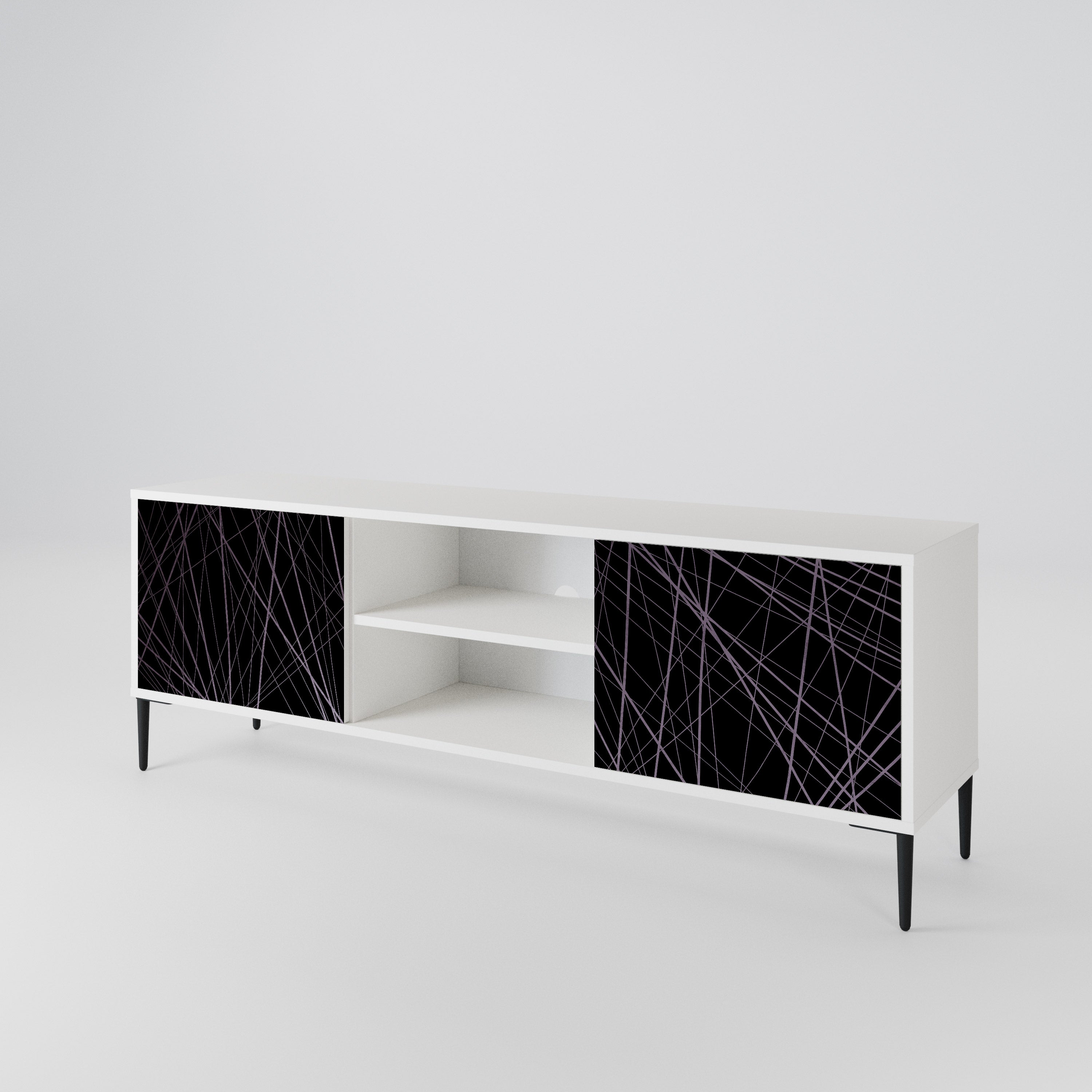 SHIMMER SPIDERGRAM 2-Door TV Cabinet