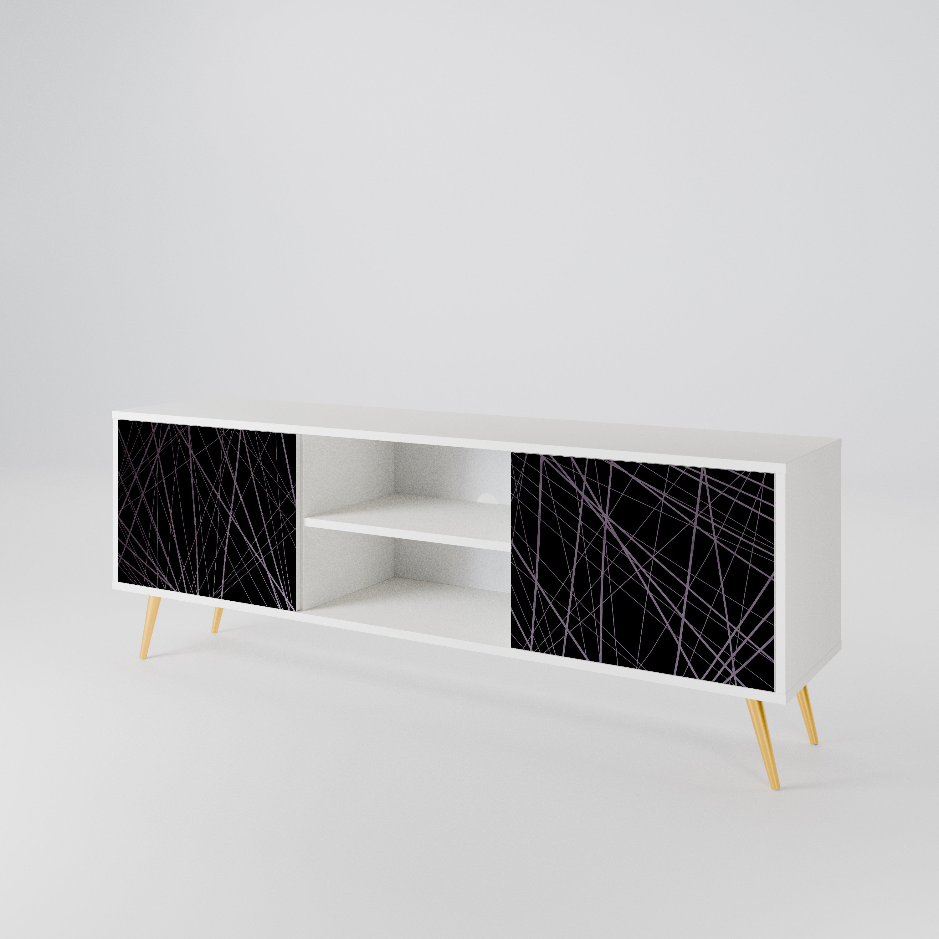 SHIMMER SPIDERGRAM 2-Door TV Cabinet