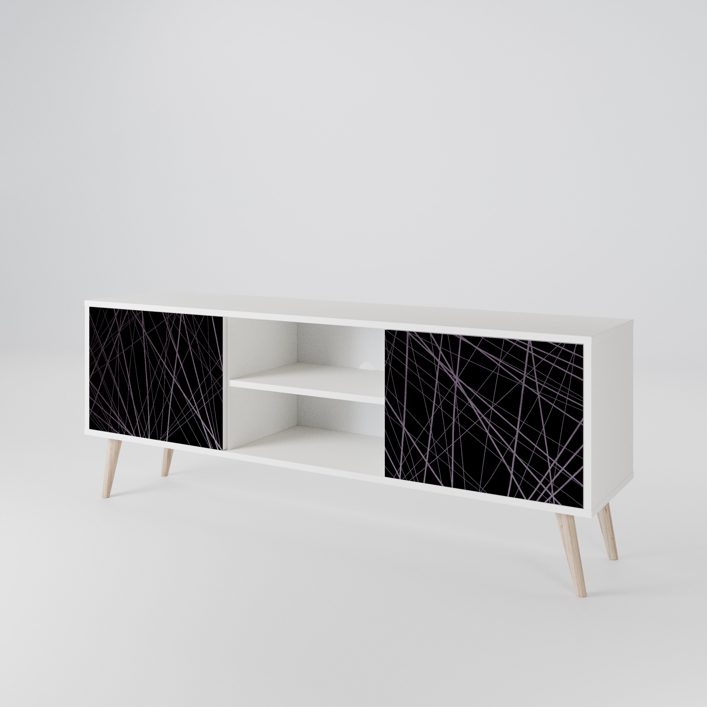 SHIMMER SPIDERGRAM 2-Door TV Cabinet
