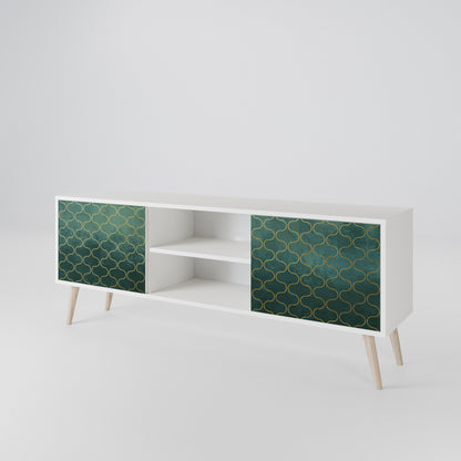 TESSELATED GREENERY 2-Door TV Cabinet