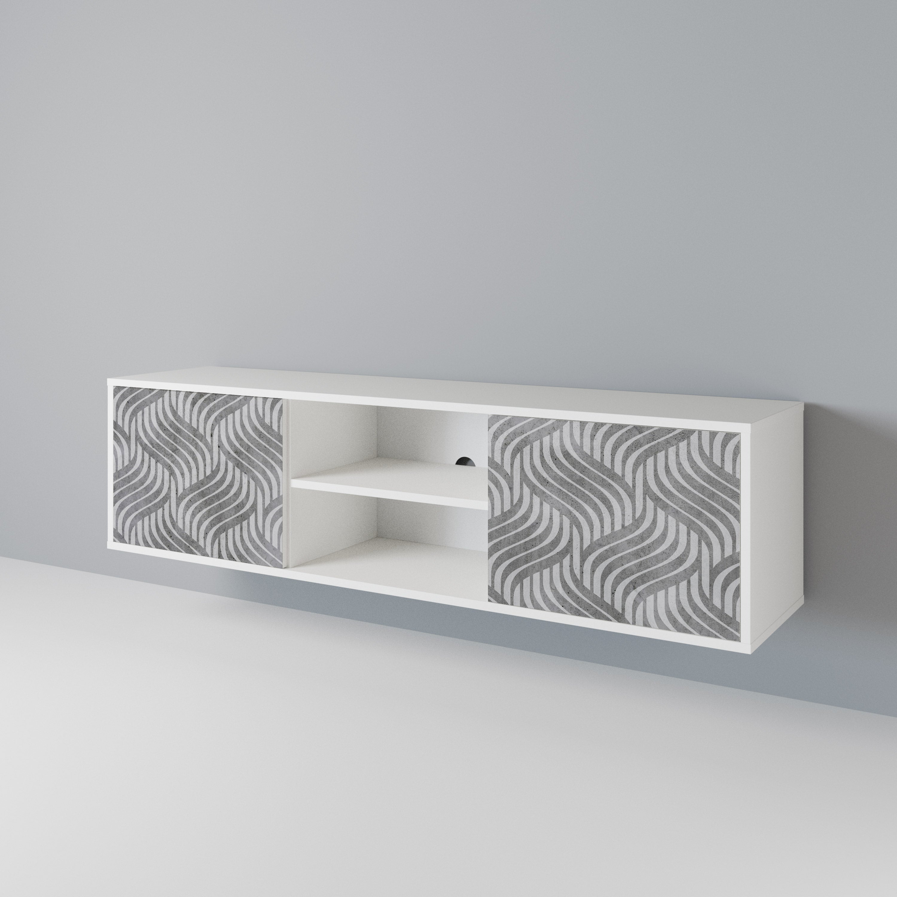 CONCRETE MOVEMENT 2-Door TV Cabinet