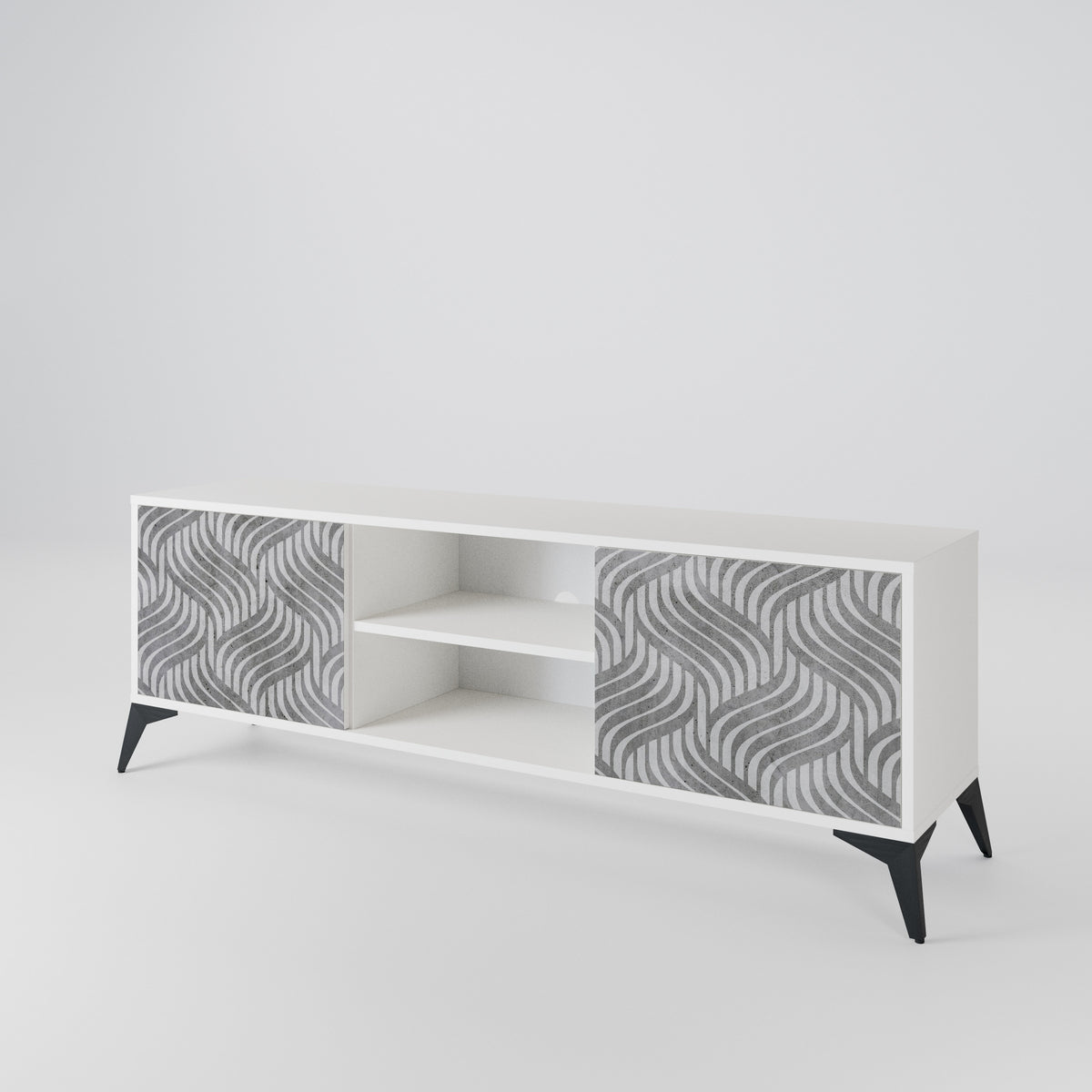 CONCRETE MOVEMENT 2-Door TV Cabinet