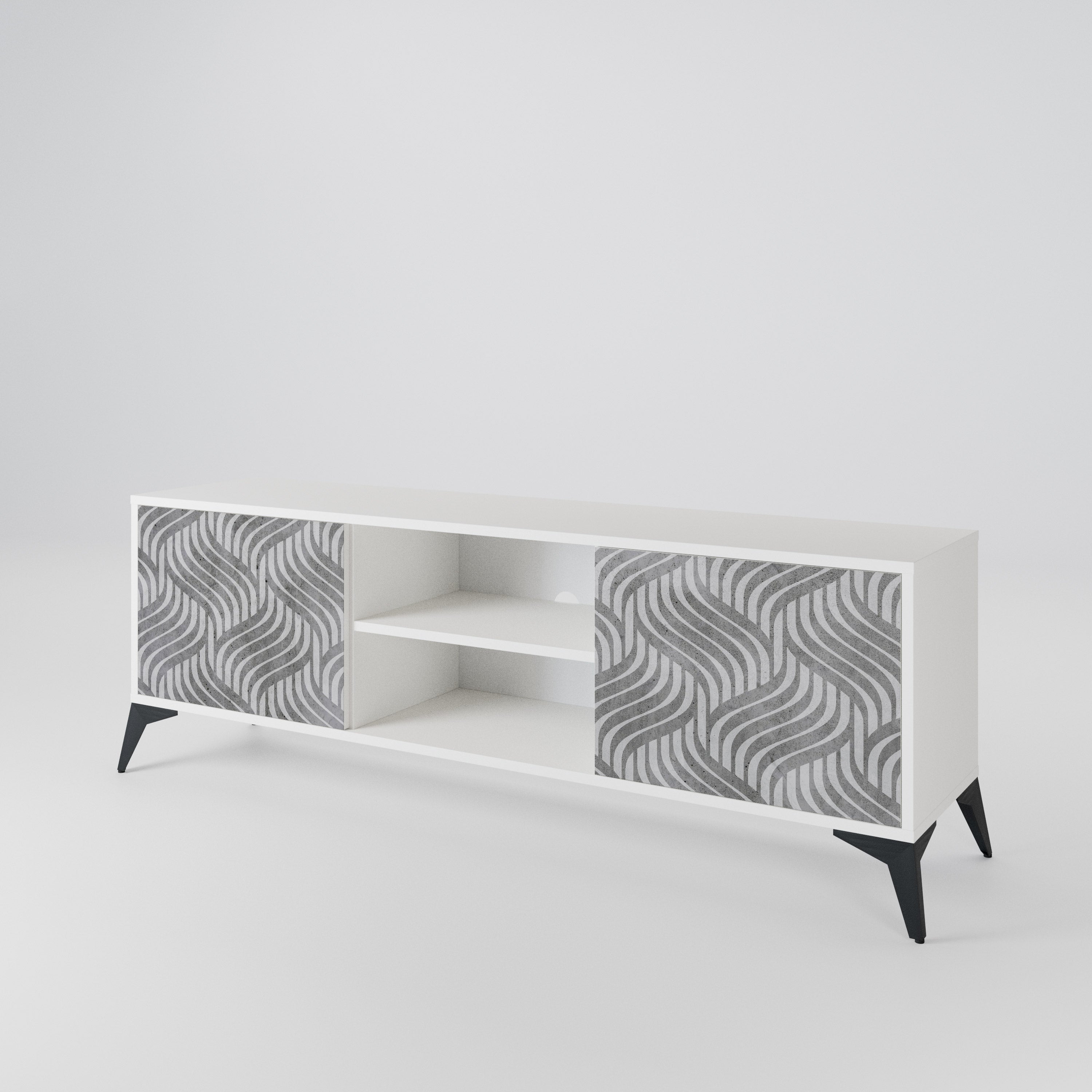 CONCRETE MOVEMENT 2-Door TV Cabinet