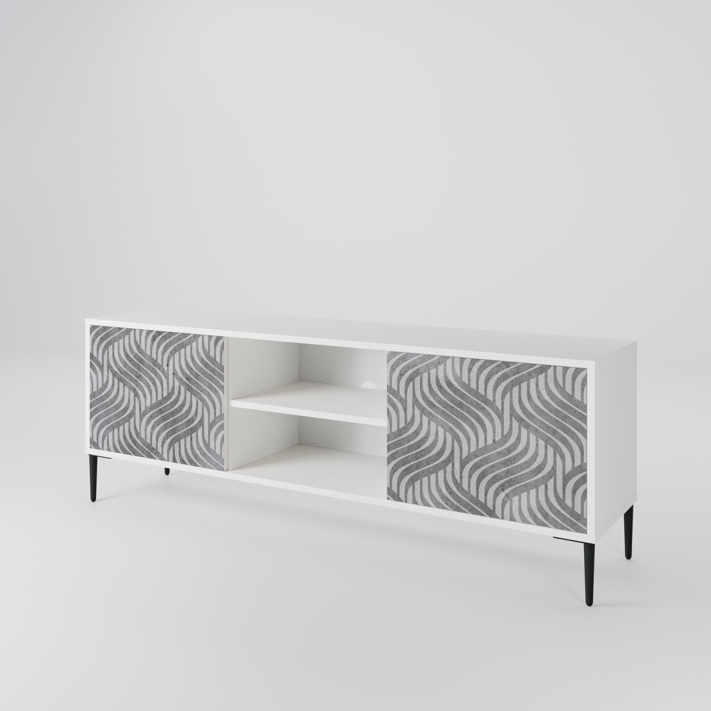 CONCRETE MOVEMENT 2-Door TV Cabinet