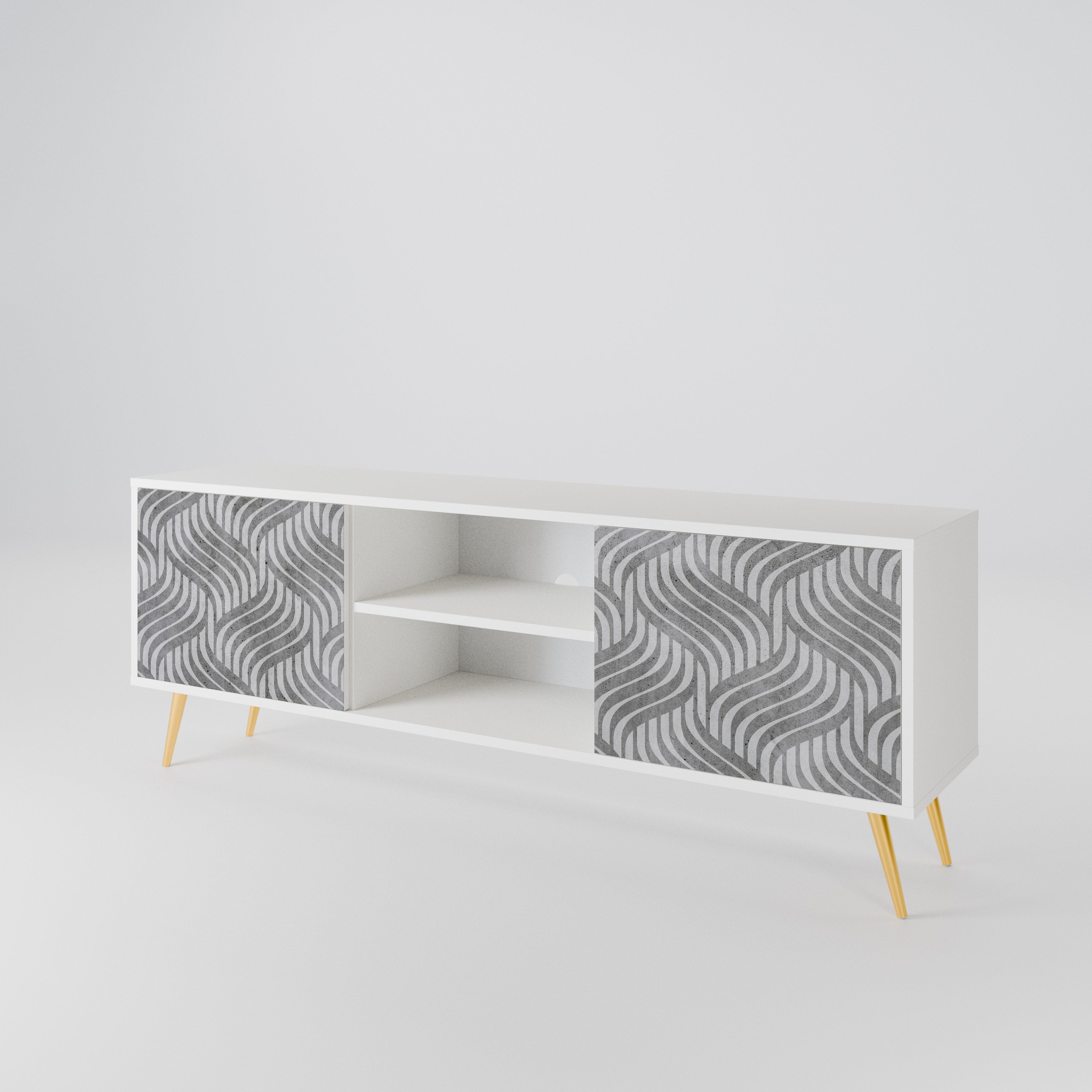 CONCRETE MOVEMENT 2-Door TV Cabinet