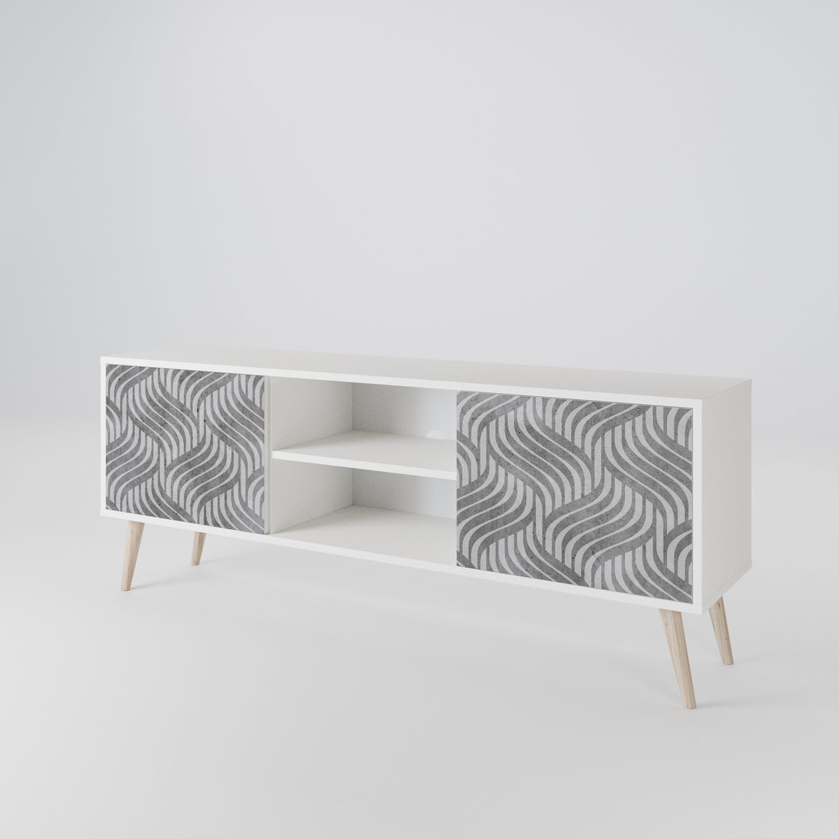 CONCRETE MOVEMENT 2-Door TV Cabinet