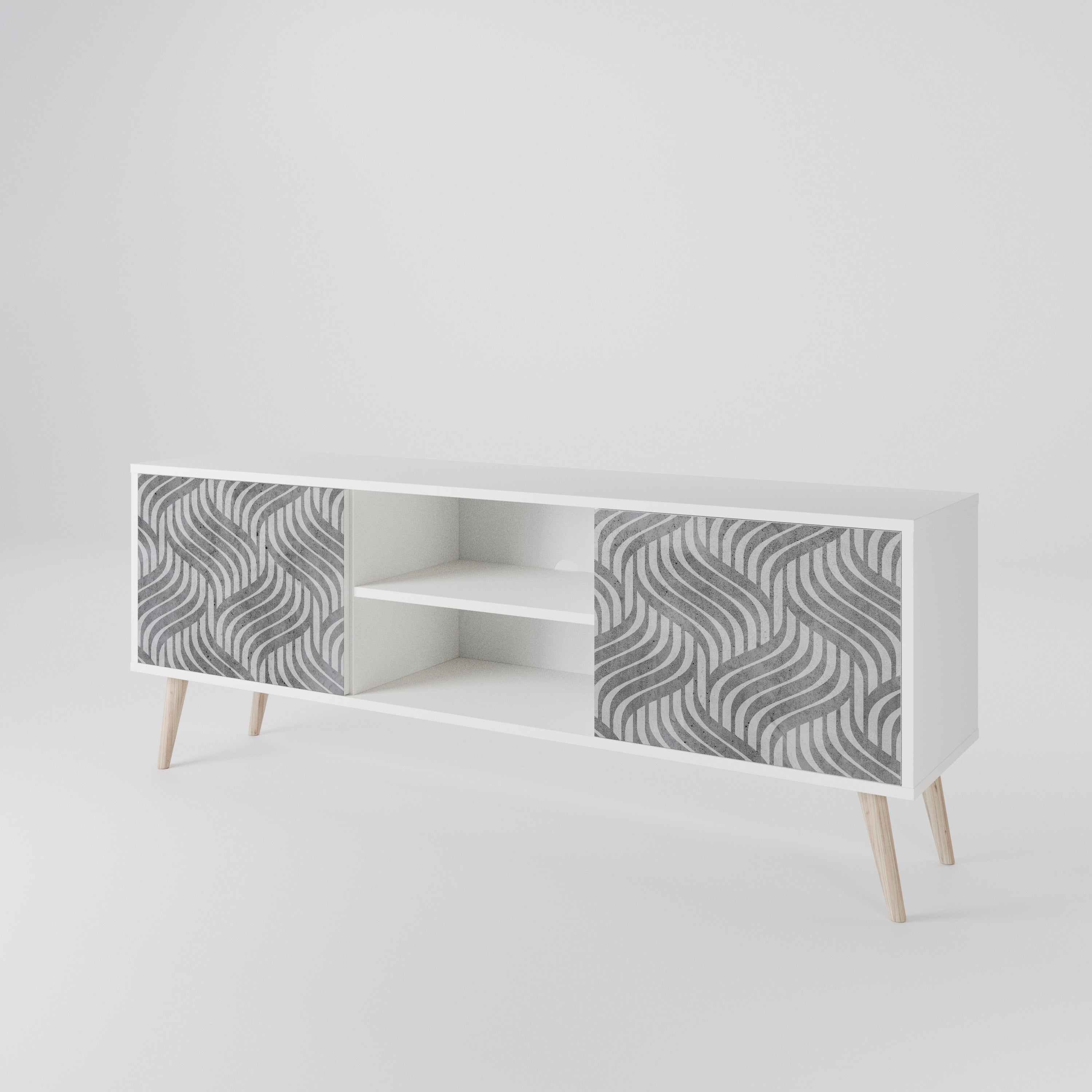 CONCRETE MOVEMENT 2-Door TV Cabinet