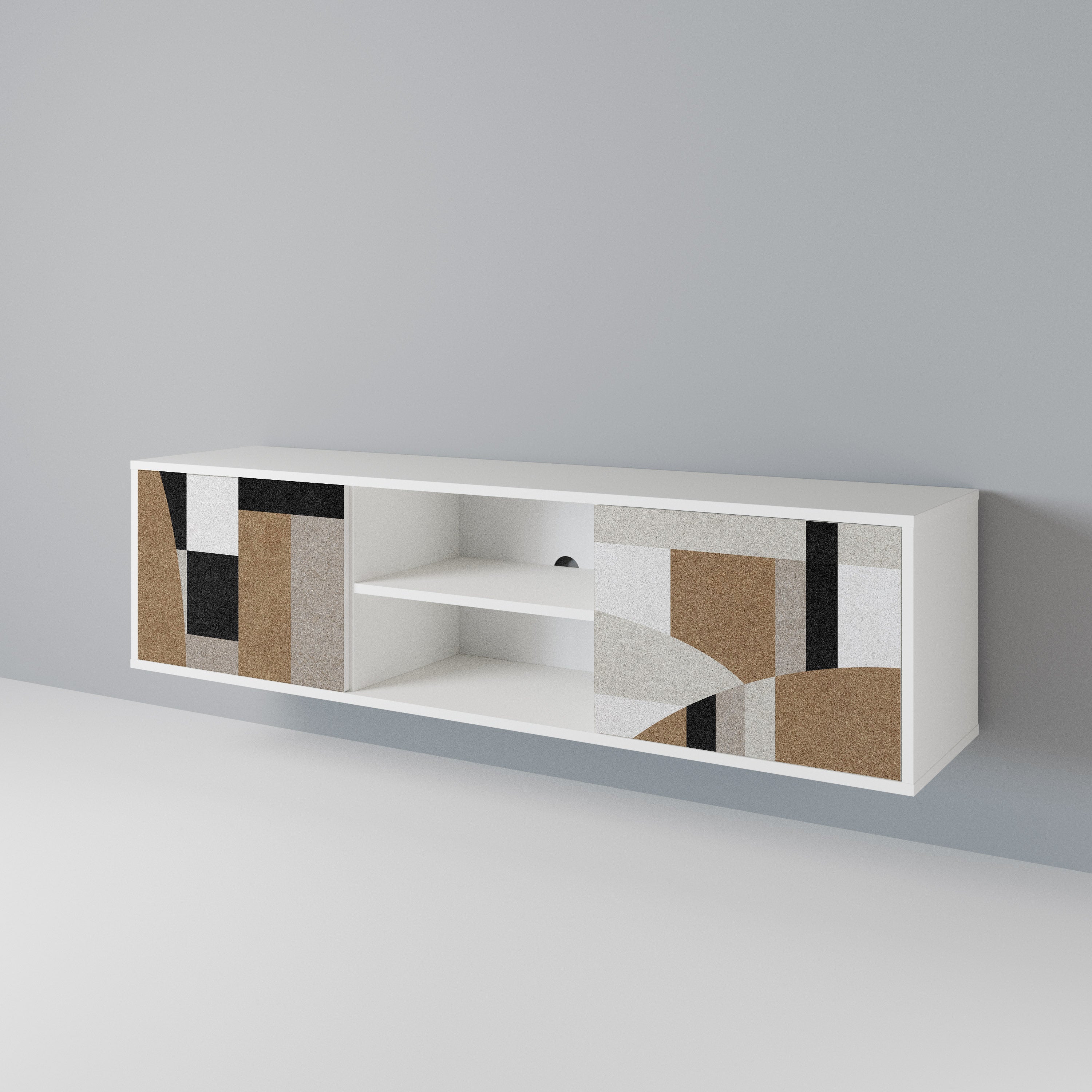 DELICATE MEMENTO 2-Door TV Cabinet