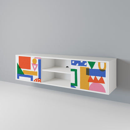 GEOMETRIC GLIMMER 2-Door TV Cabinet
