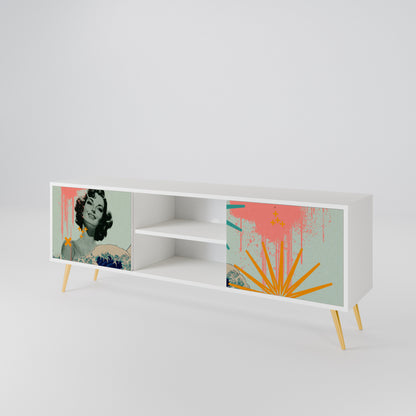 KANAGAWA BEAUTY 2-Door TV Cabinet