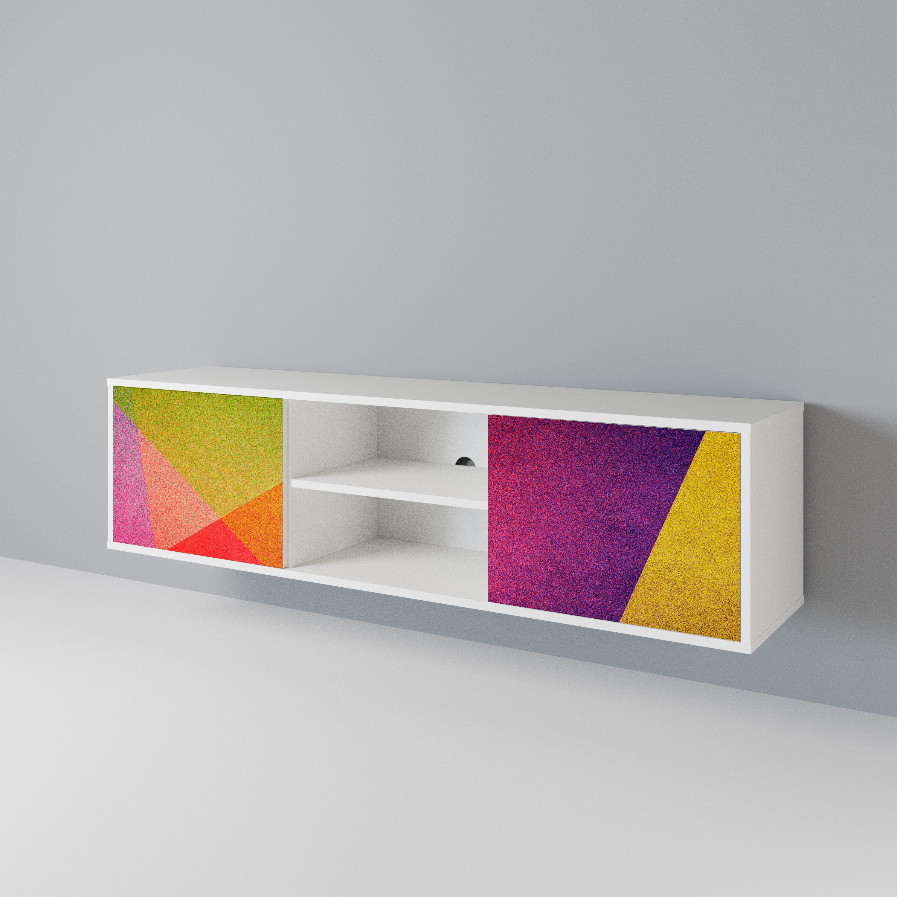 VIVID GEOMETRY 2-Door TV Cabinet