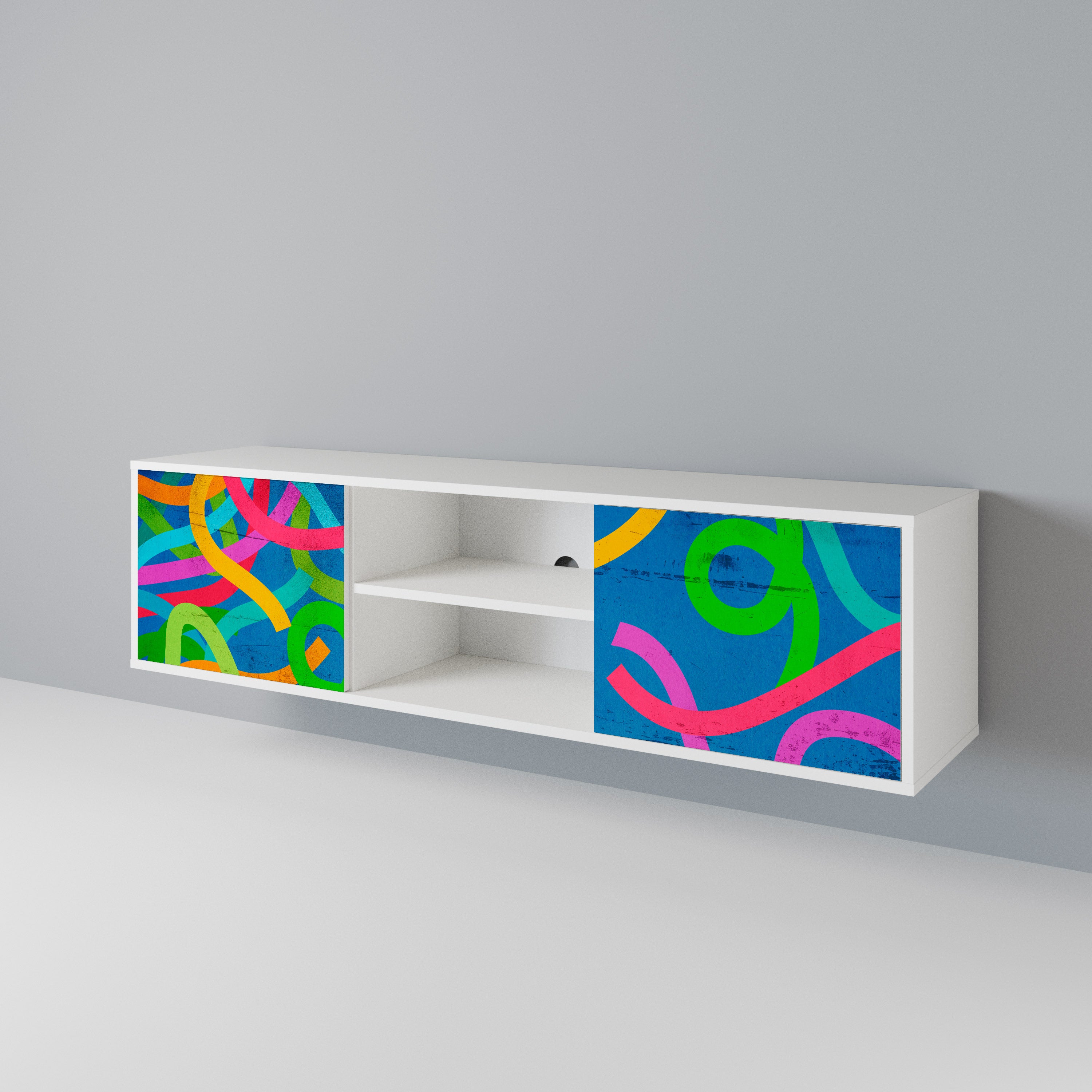 STREAMER TANGLE 2-Door TV Cabinet