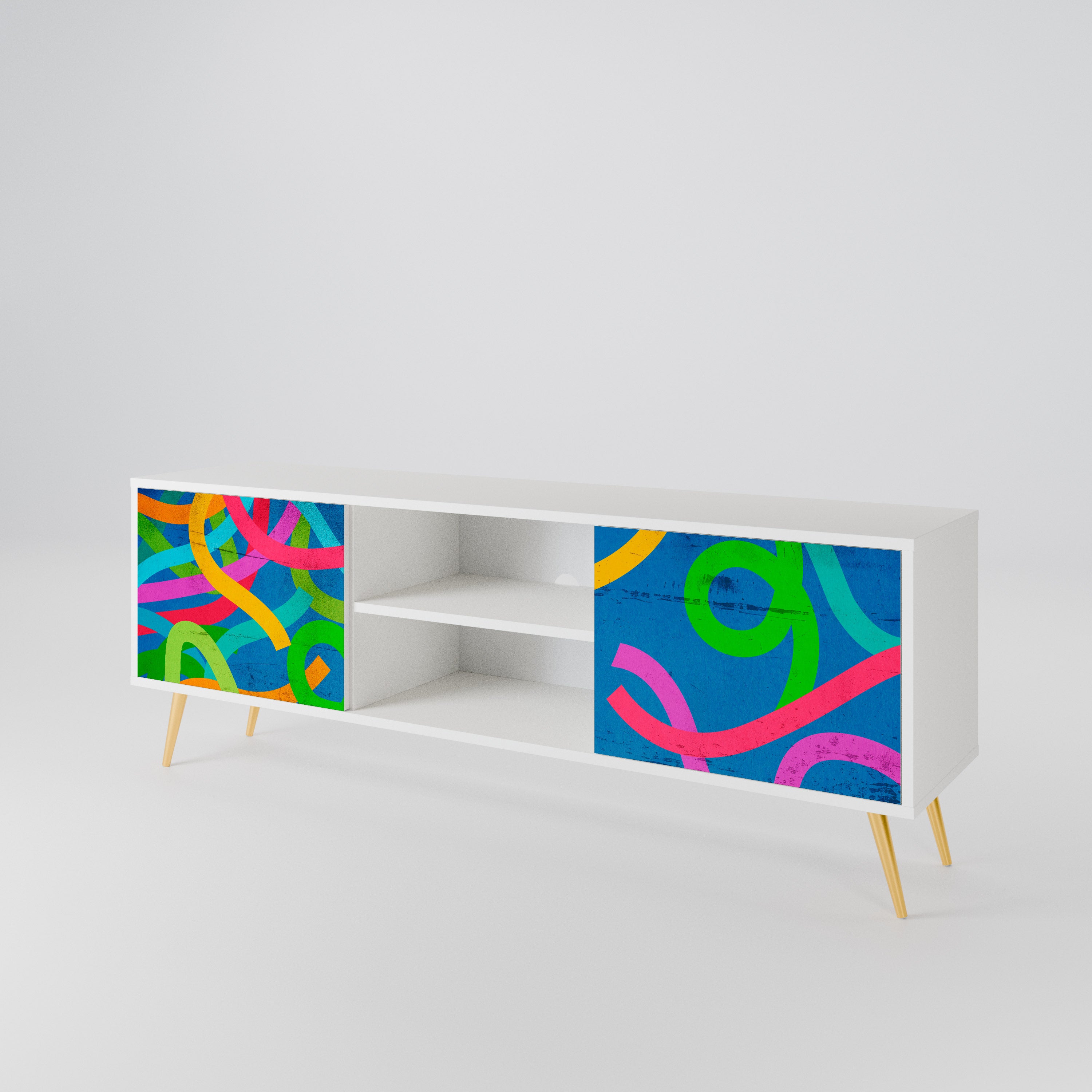 STREAMER TANGLE 2-Door TV Cabinet