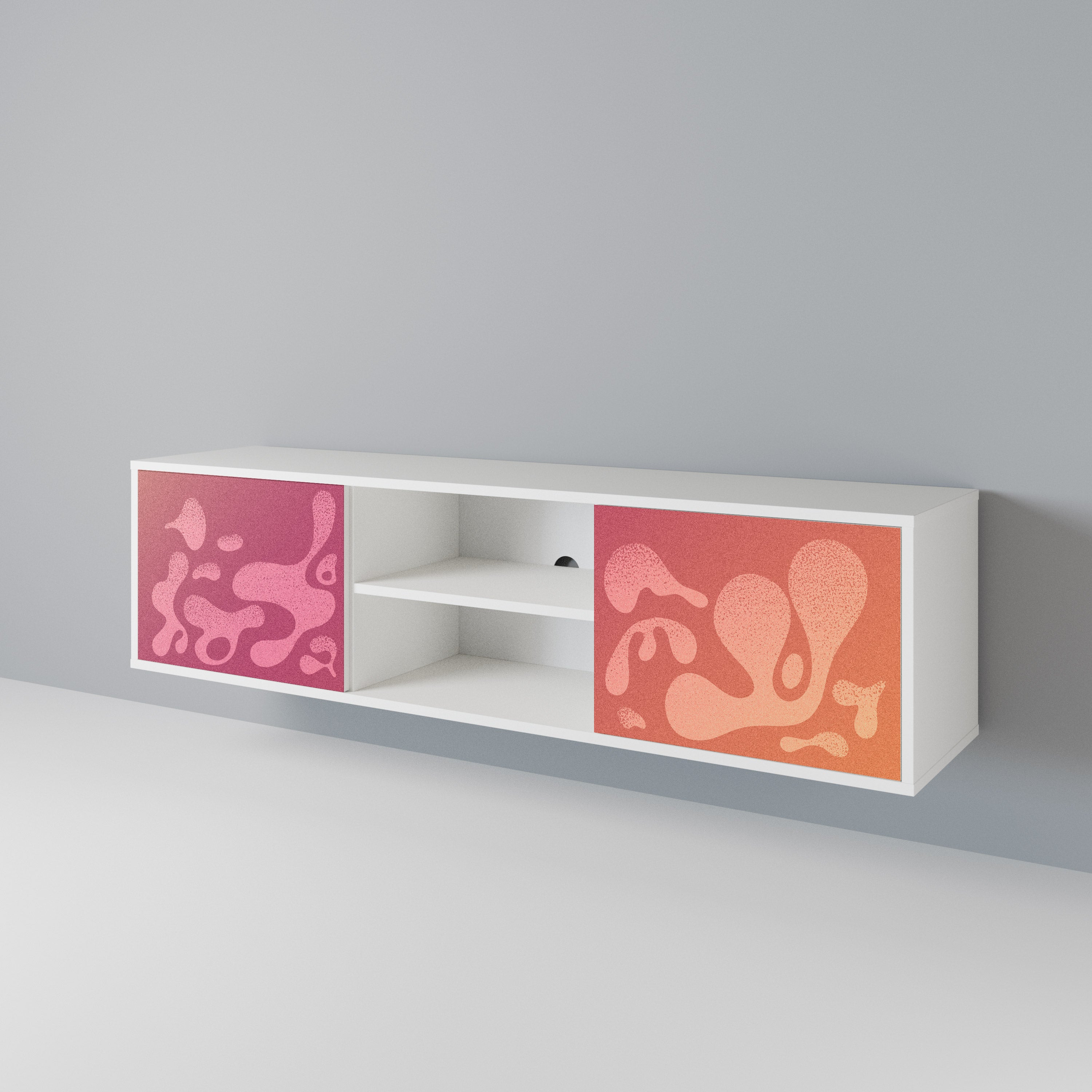 IRREGULAR PINK 2-Door TV Cabinet