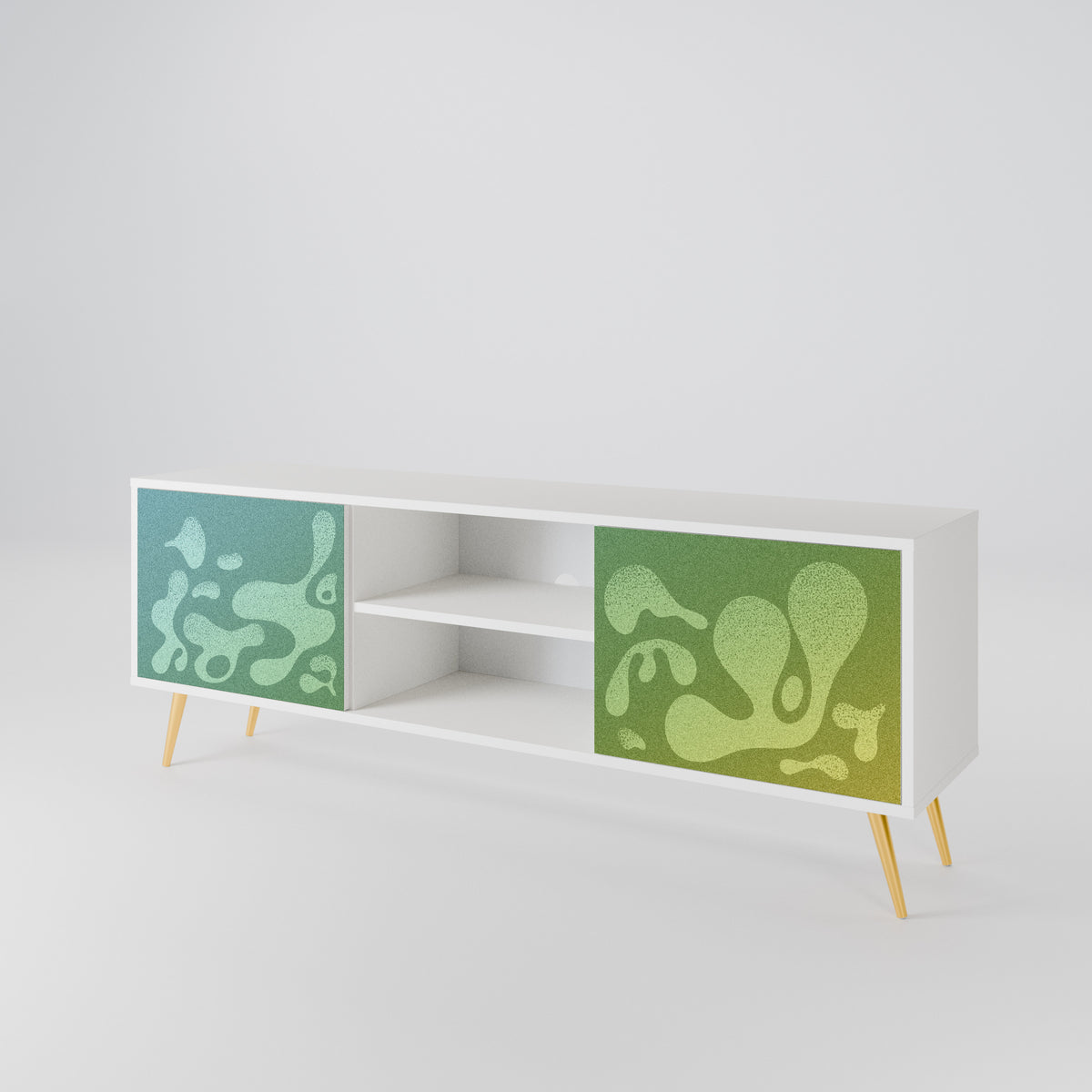 IRREGULAR BLUE 2-Door TV Cabinet