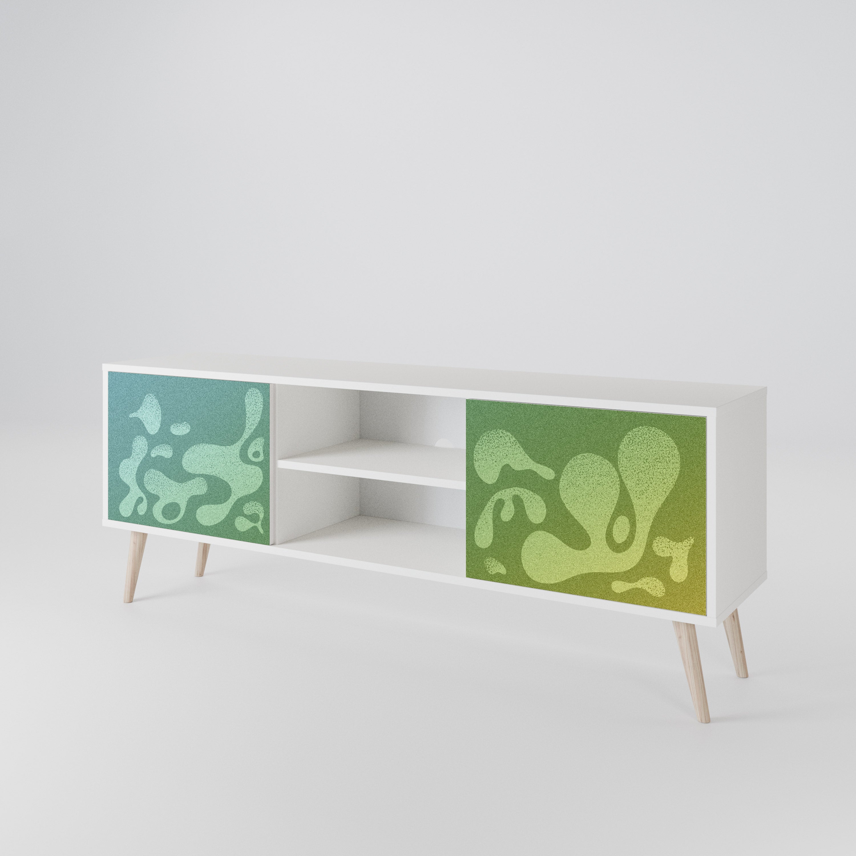 IRREGULAR BLUE 2-Door TV Cabinet