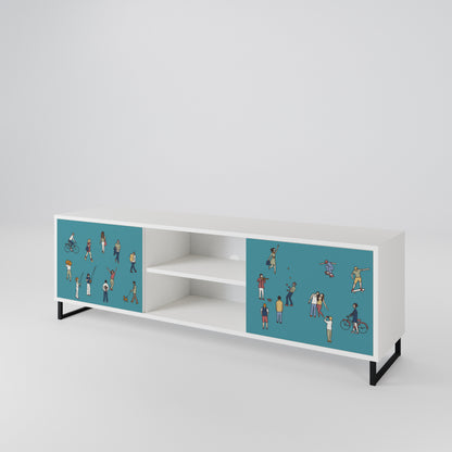 COLLECTIVE STREAM 2-Door TV Cabinet