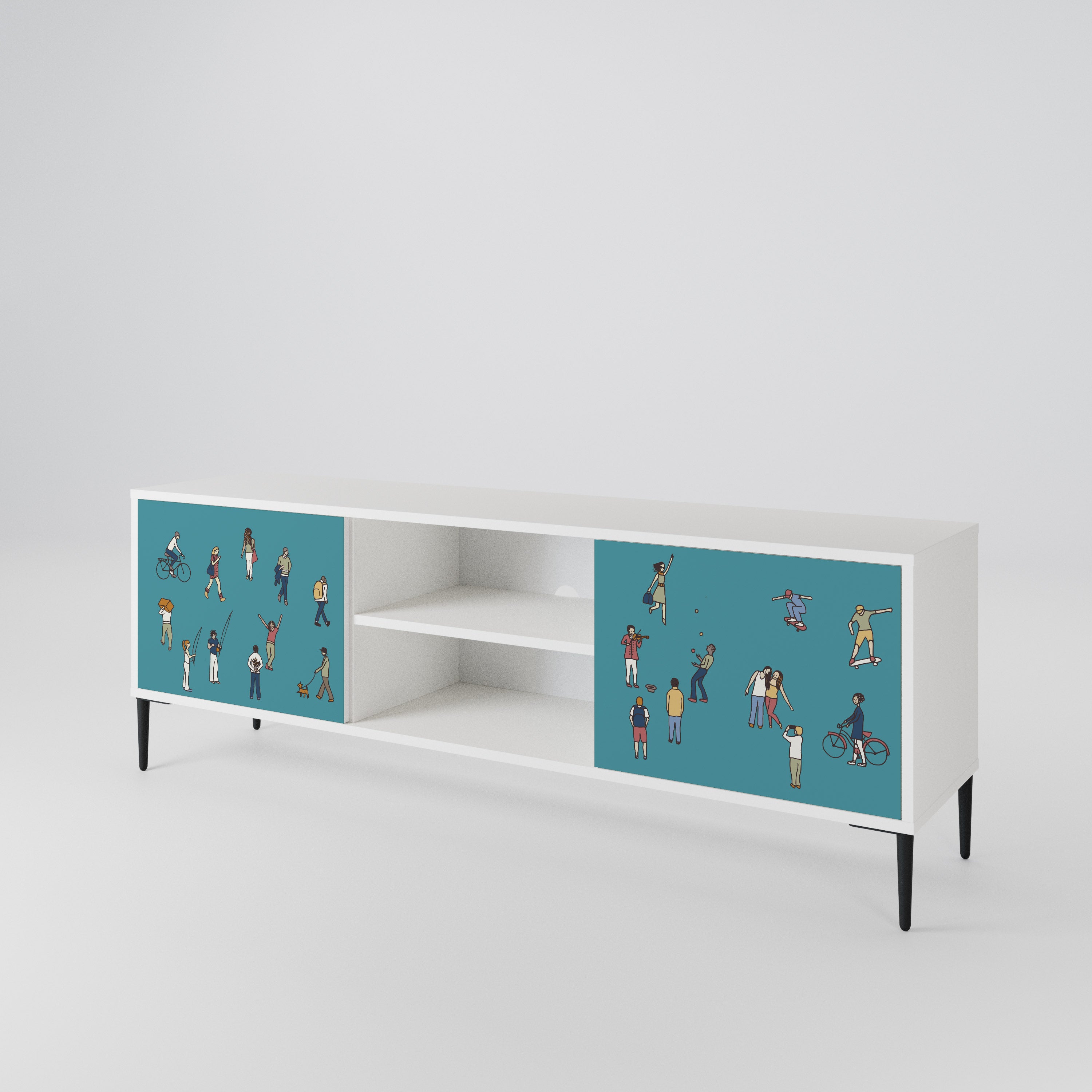COLLECTIVE STREAM 2-Door TV Cabinet
