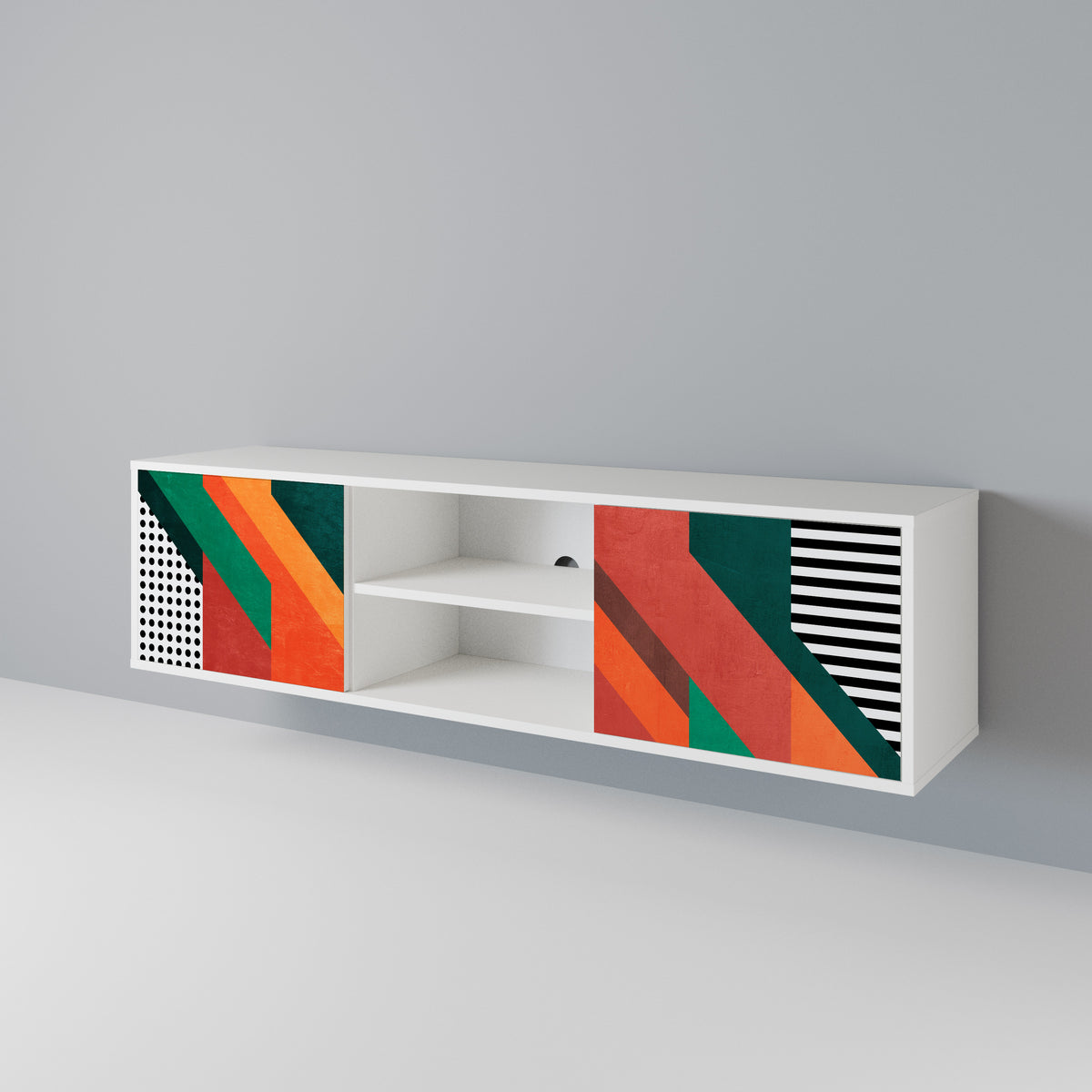 MAKESHIFT ARTISTRY 2-Door TV Cabinet