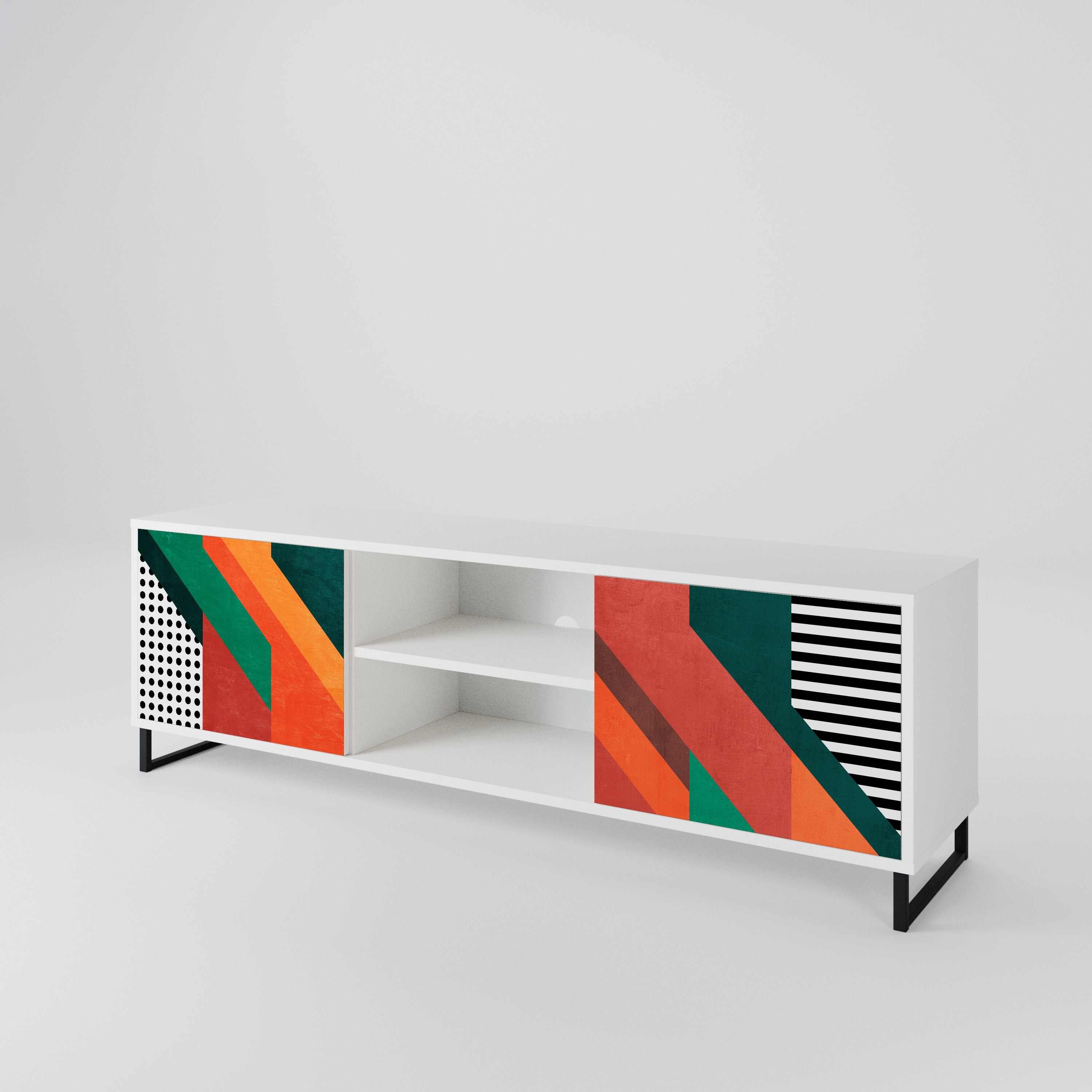 MAKESHIFT ARTISTRY 2-Door TV Cabinet