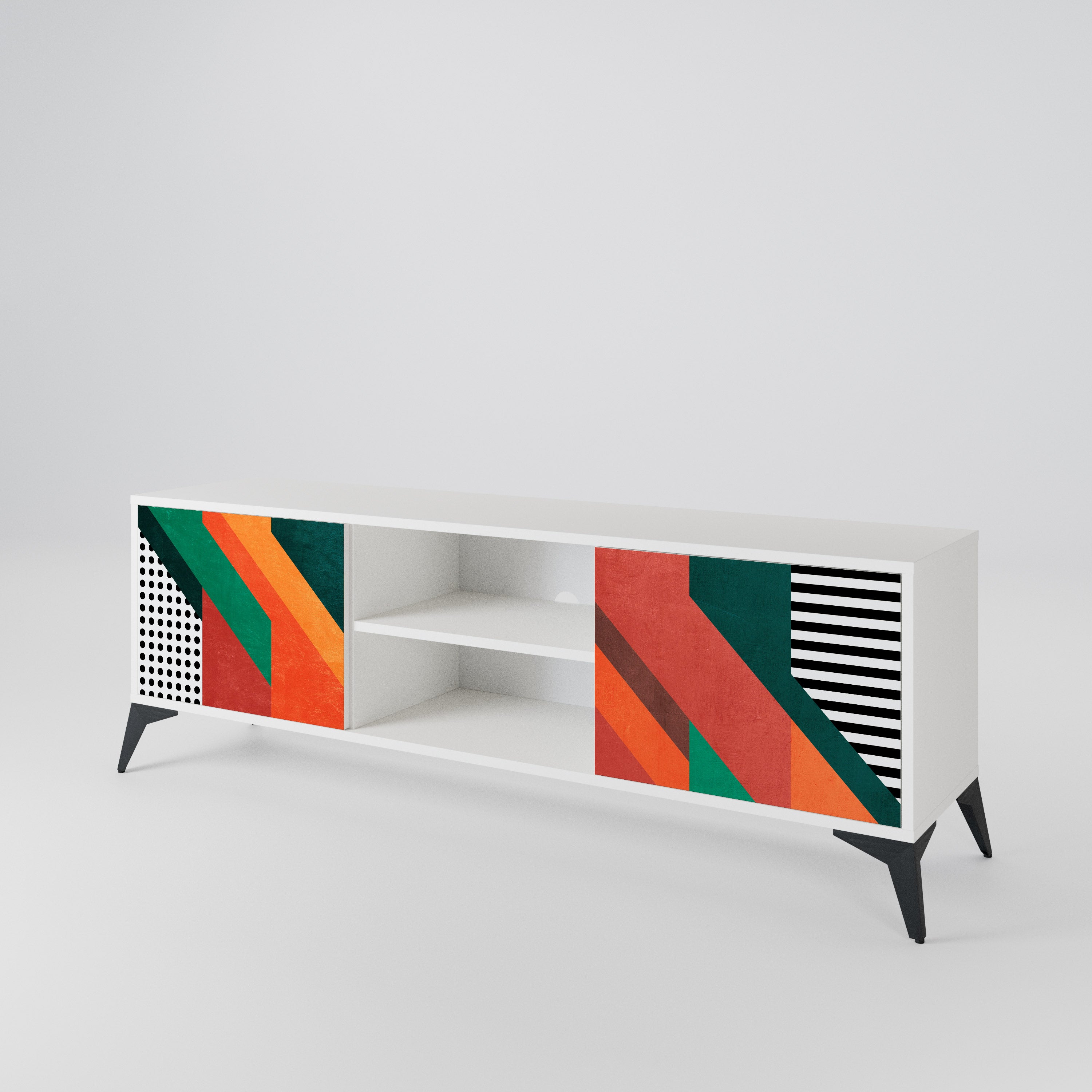 MAKESHIFT ARTISTRY 2-Door TV Cabinet