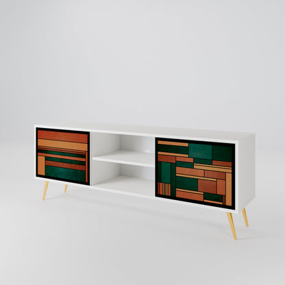 EARTHY FIGURES 2-Door TV Cabinet