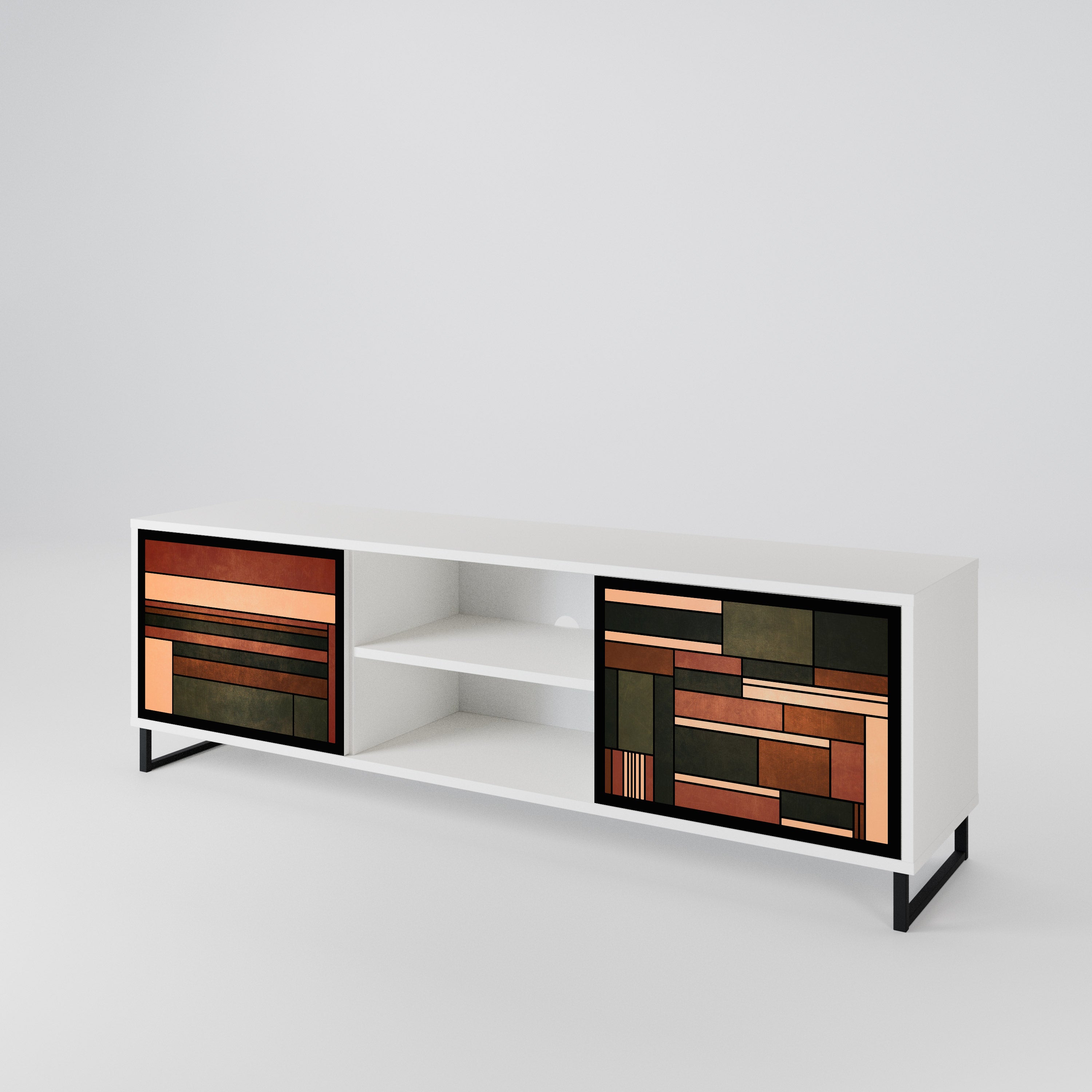 FIGURES OF NATURE 2-Door TV Cabinet