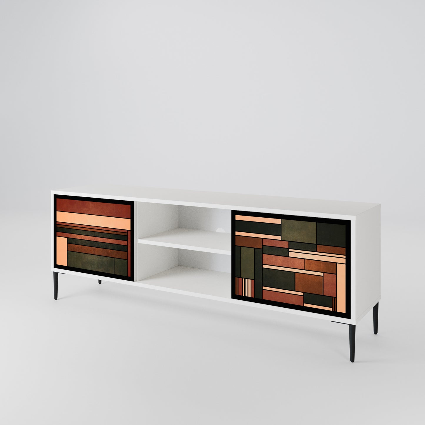 FIGURES OF NATURE 2-Door TV Cabinet