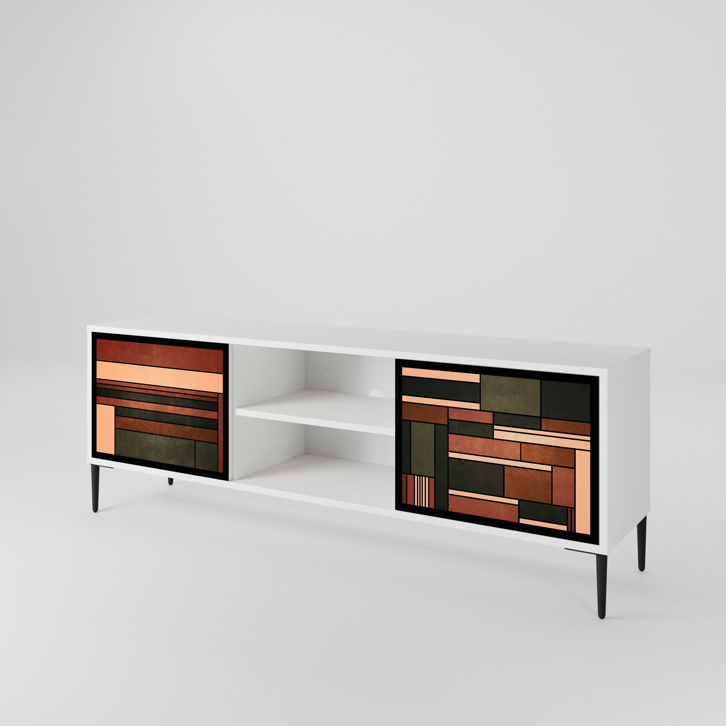 FIGURES OF NATURE 2-Door TV Cabinet