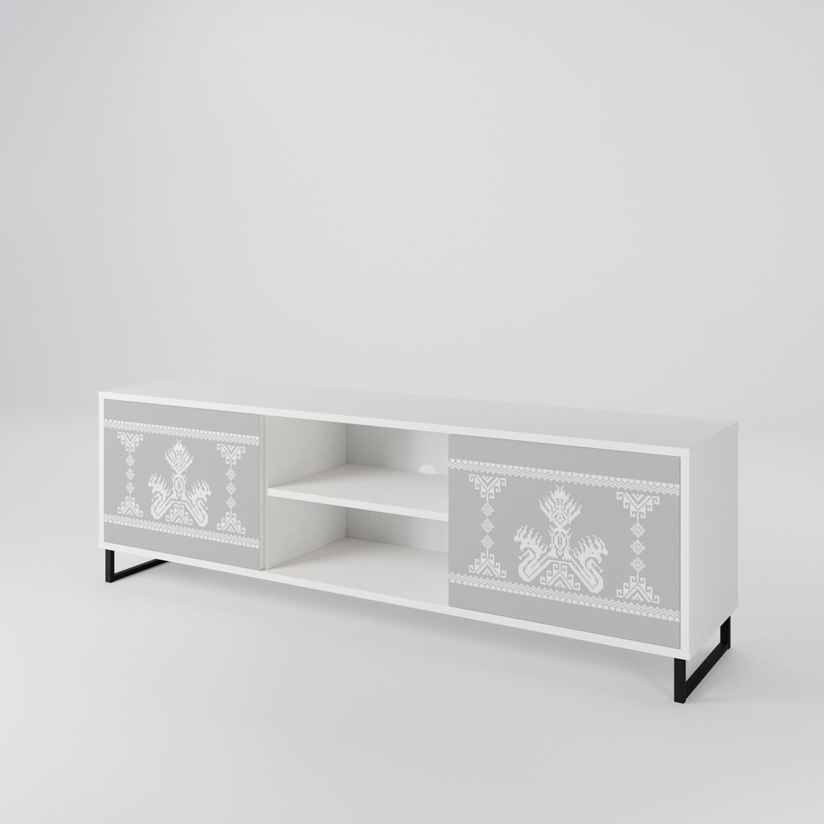 THAI GRAY 2-Door TV Cabinet