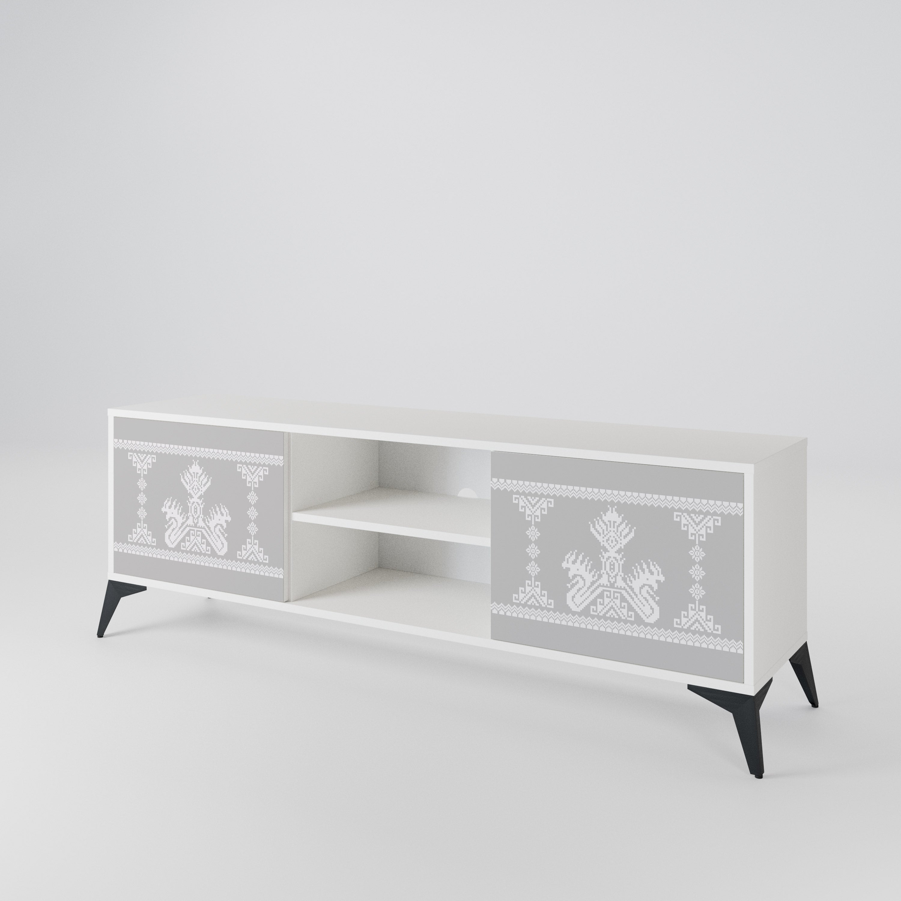 THAI GRAY 2-Door TV Cabinet