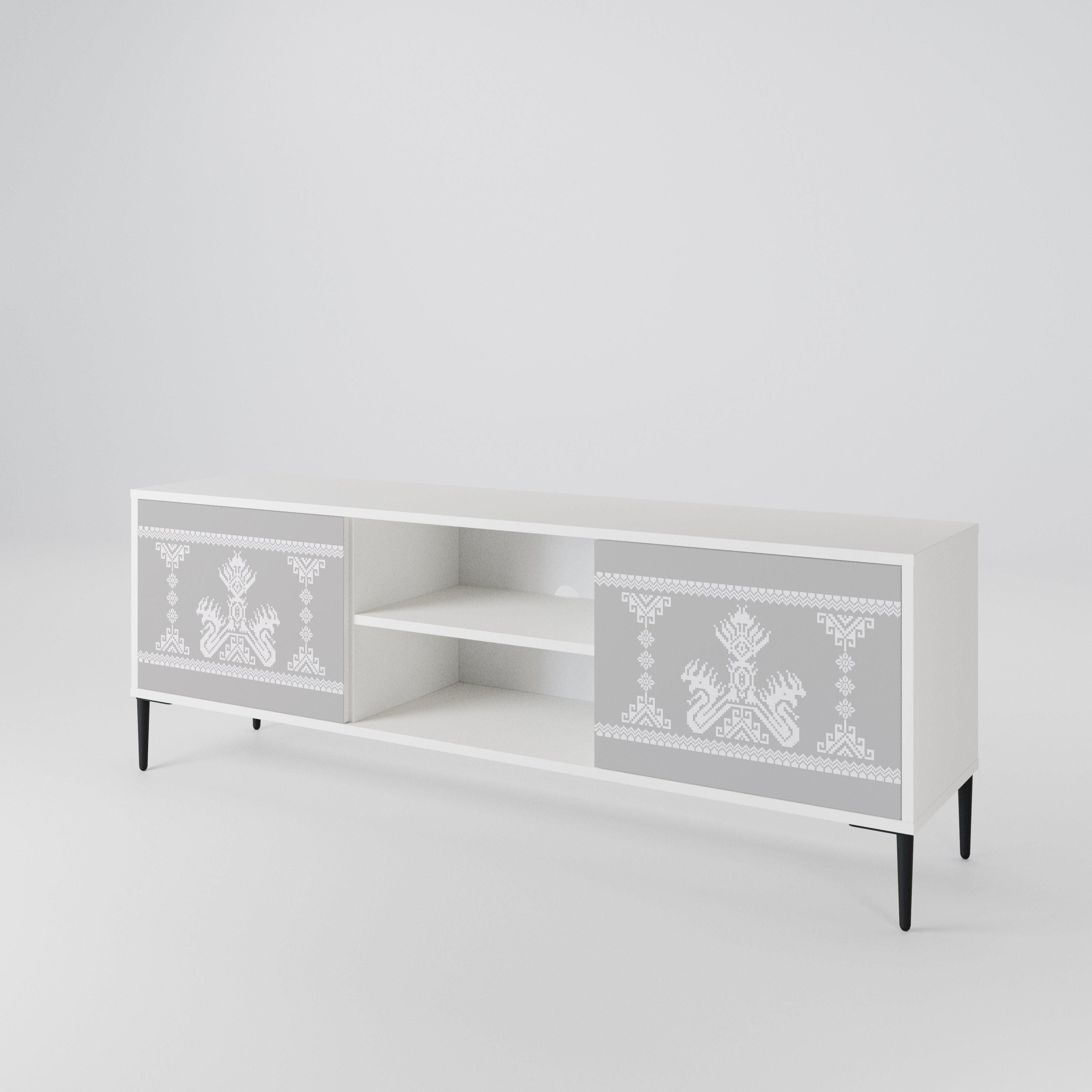 THAI GRAY 2-Door TV Cabinet