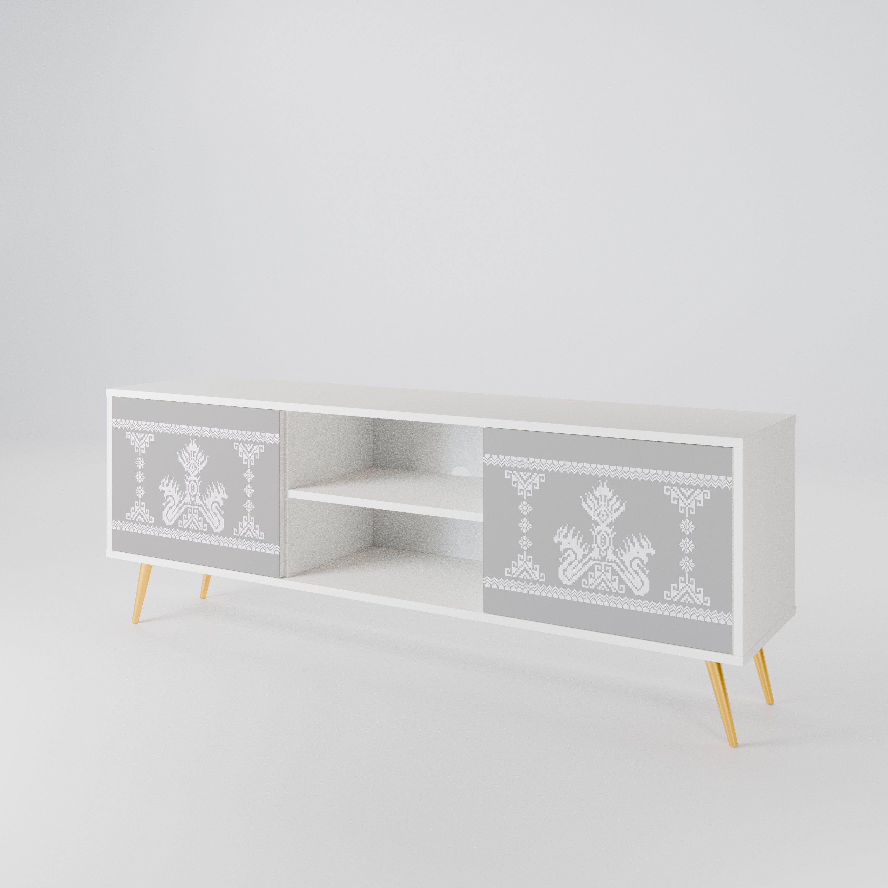 THAI GRAY 2-Door TV Cabinet