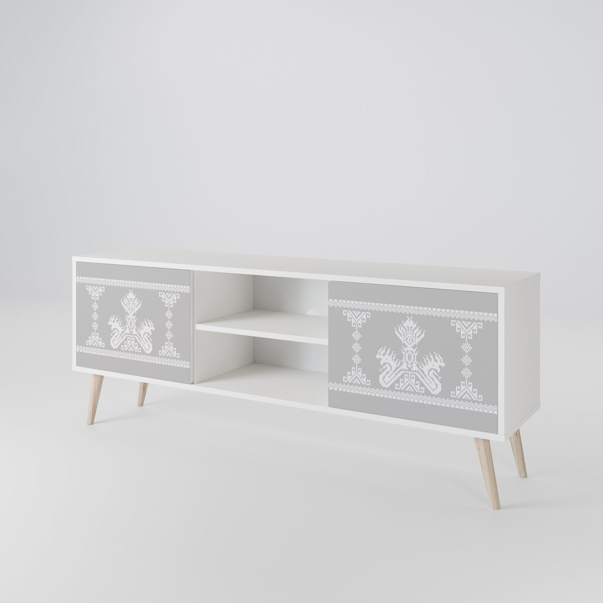 THAI GRAY 2-Door TV Cabinet