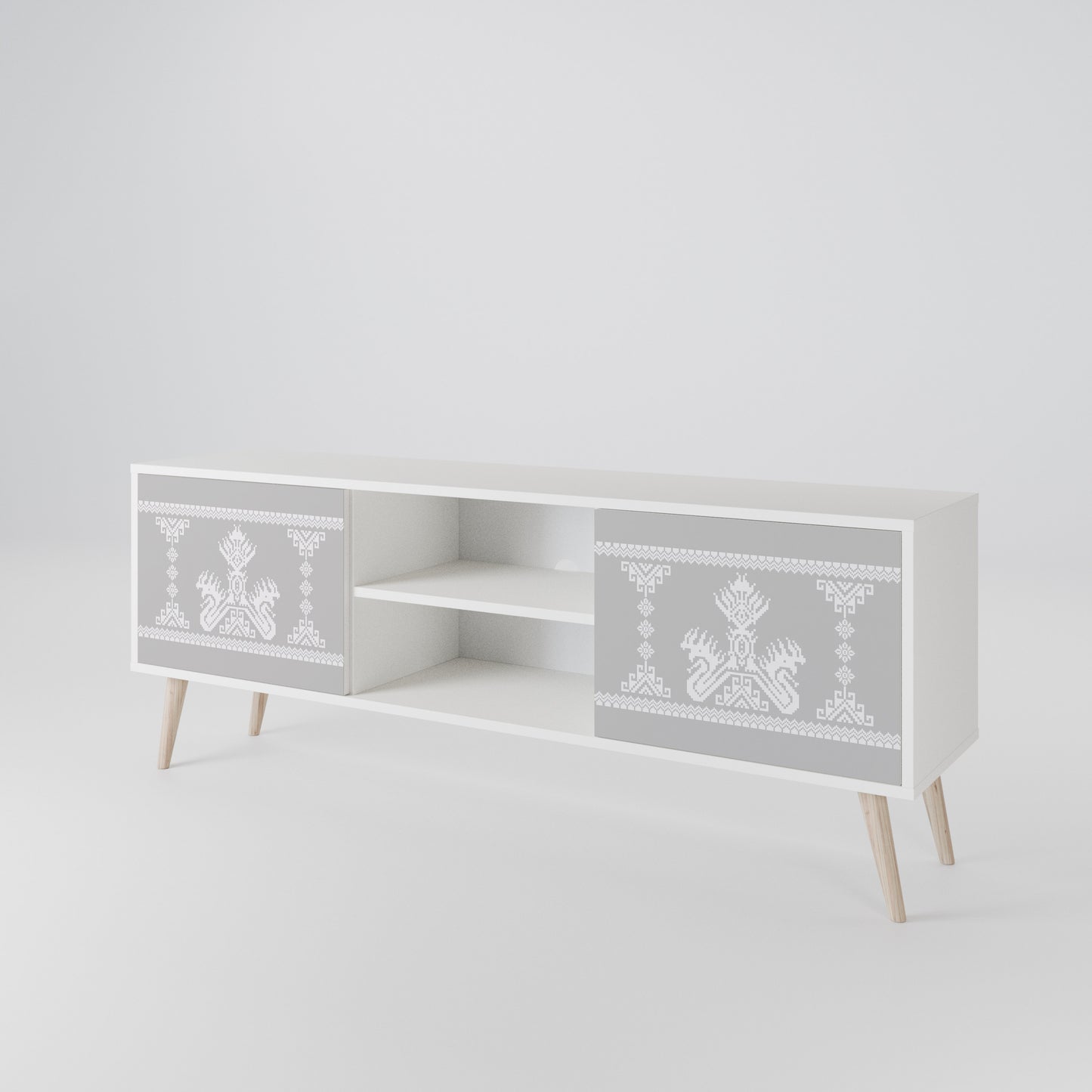 THAI GRAY 2-Door TV Cabinet