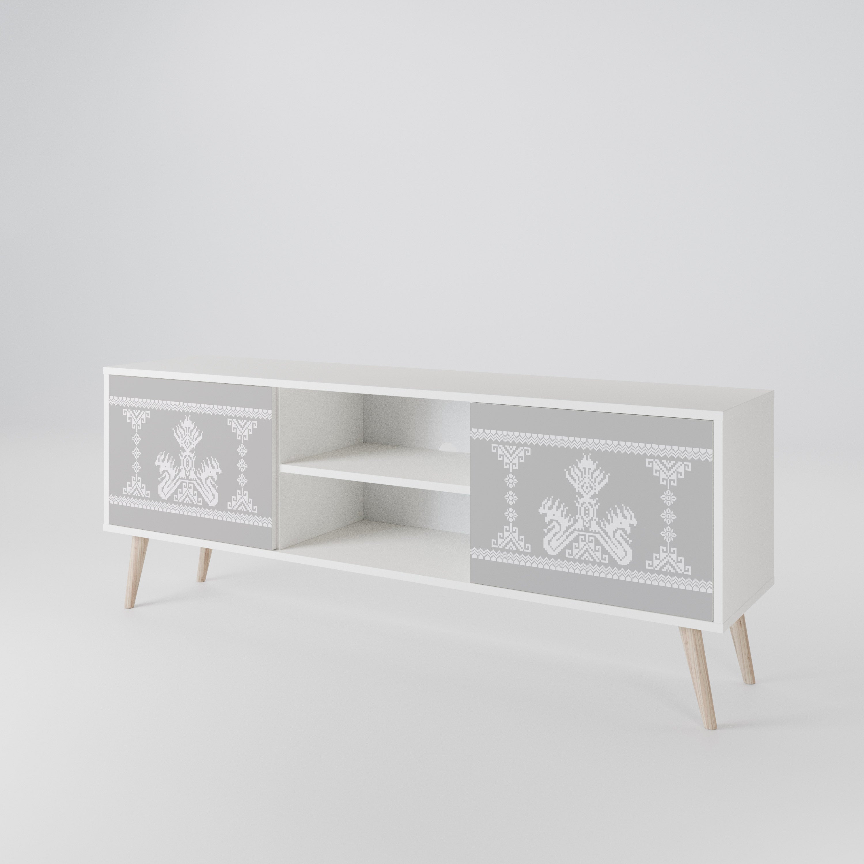 THAI GRAY 2-Door TV Cabinet