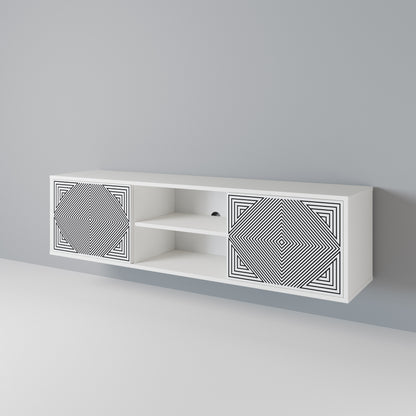 POLYGON ILLUSION 2-Door TV Cabinet