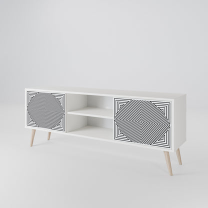 POLYGON ILLUSION 2-Door TV Cabinet