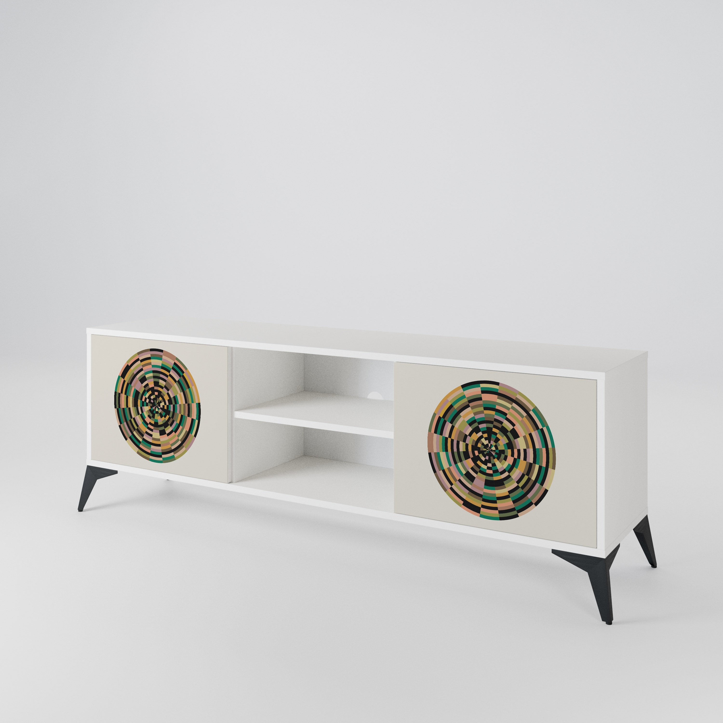 GREEN CIRCLES 2-Door TV Cabinet