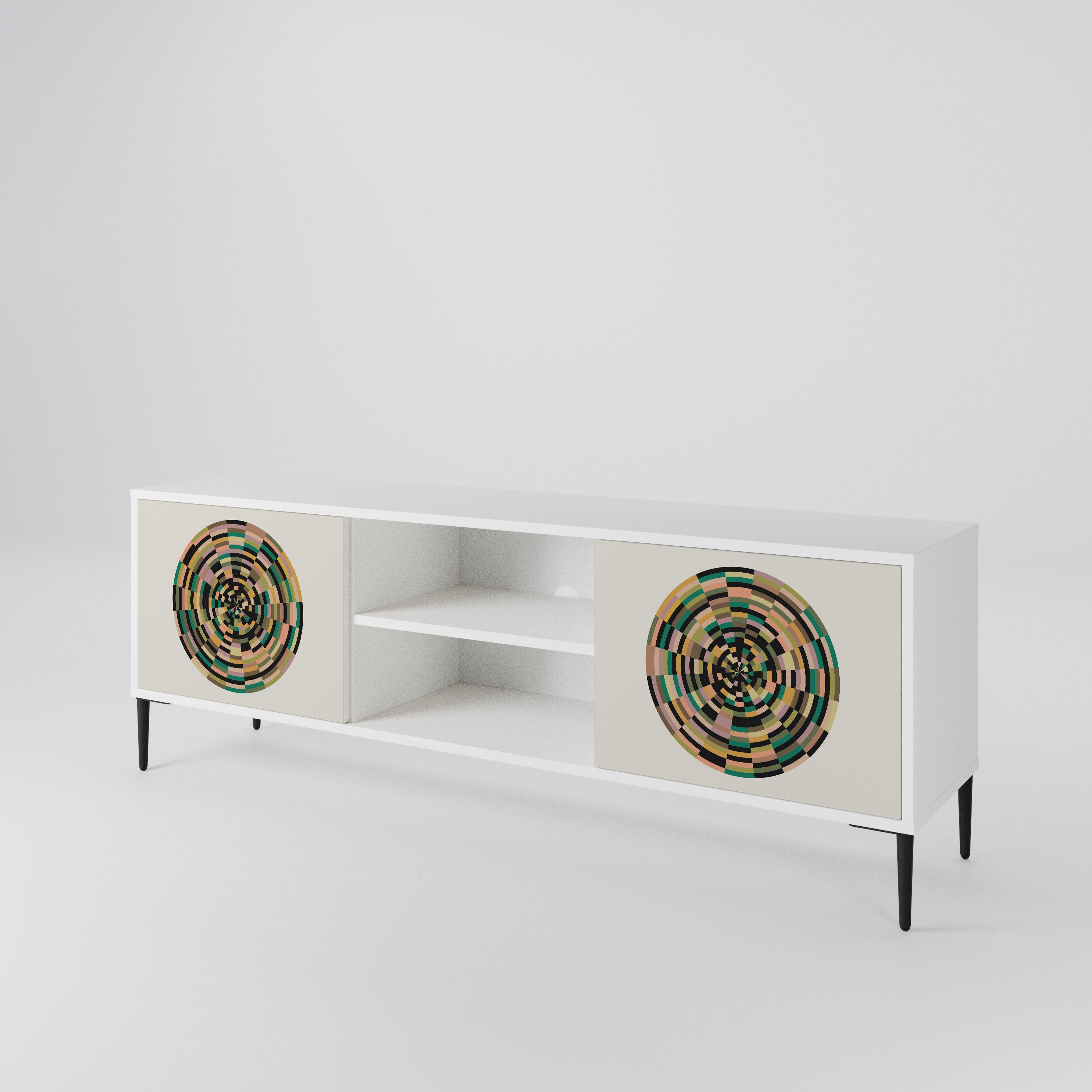 GREEN CIRCLES 2-Door TV Cabinet