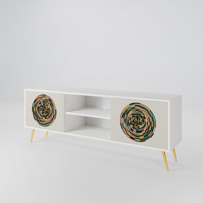 GREEN CIRCLES 2-Door TV Cabinet