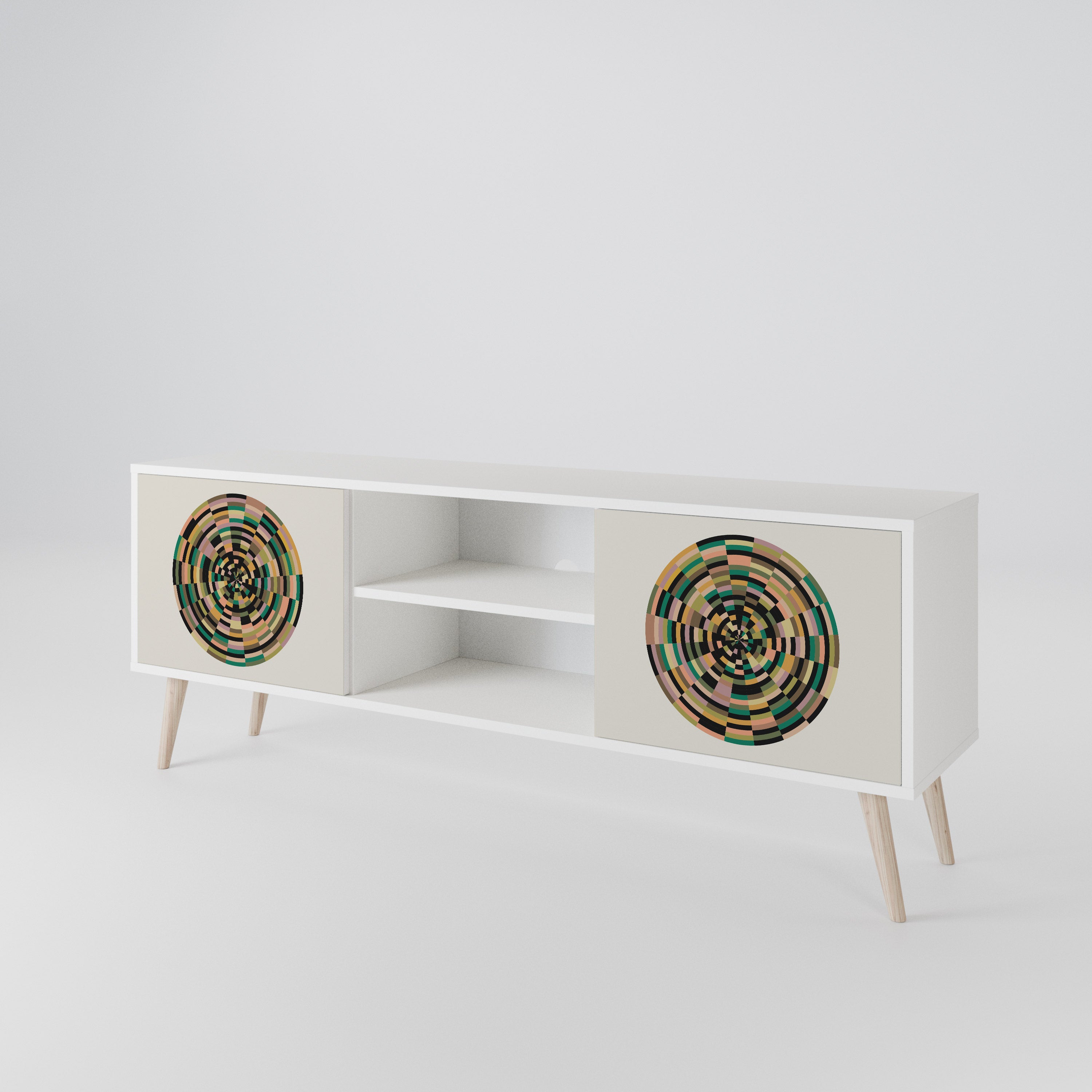 GREEN CIRCLES 2-Door TV Cabinet