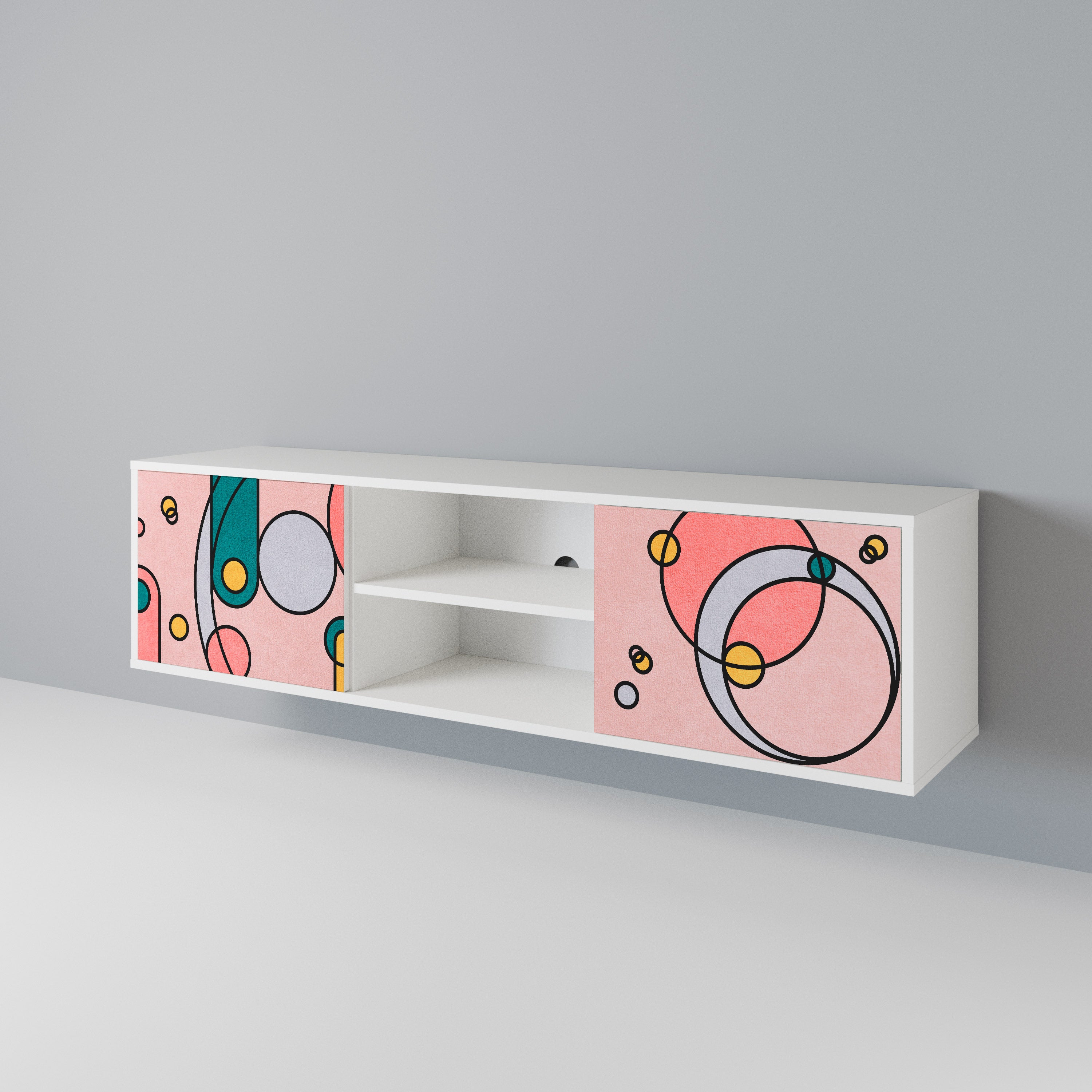 GOSSAMER ECHOES 2-Door TV Cabinet