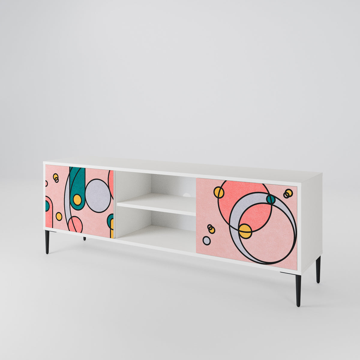 GOSSAMER ECHOES 2-Door TV Cabinet