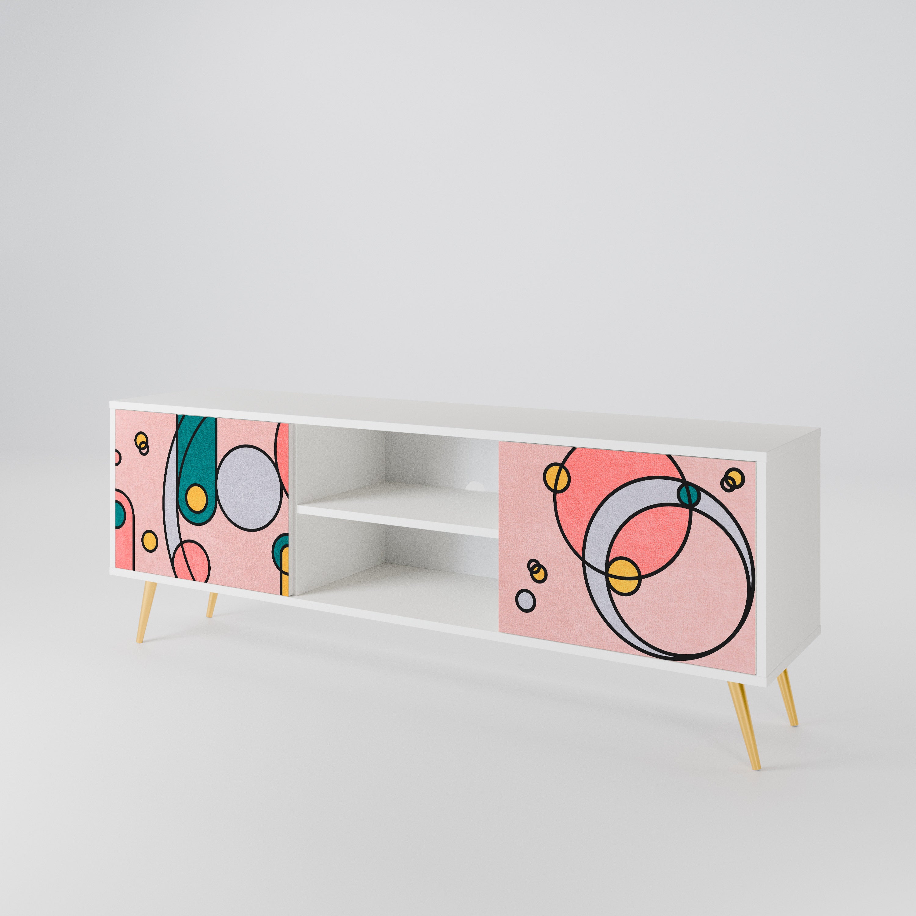 GOSSAMER ECHOES 2-Door TV Cabinet