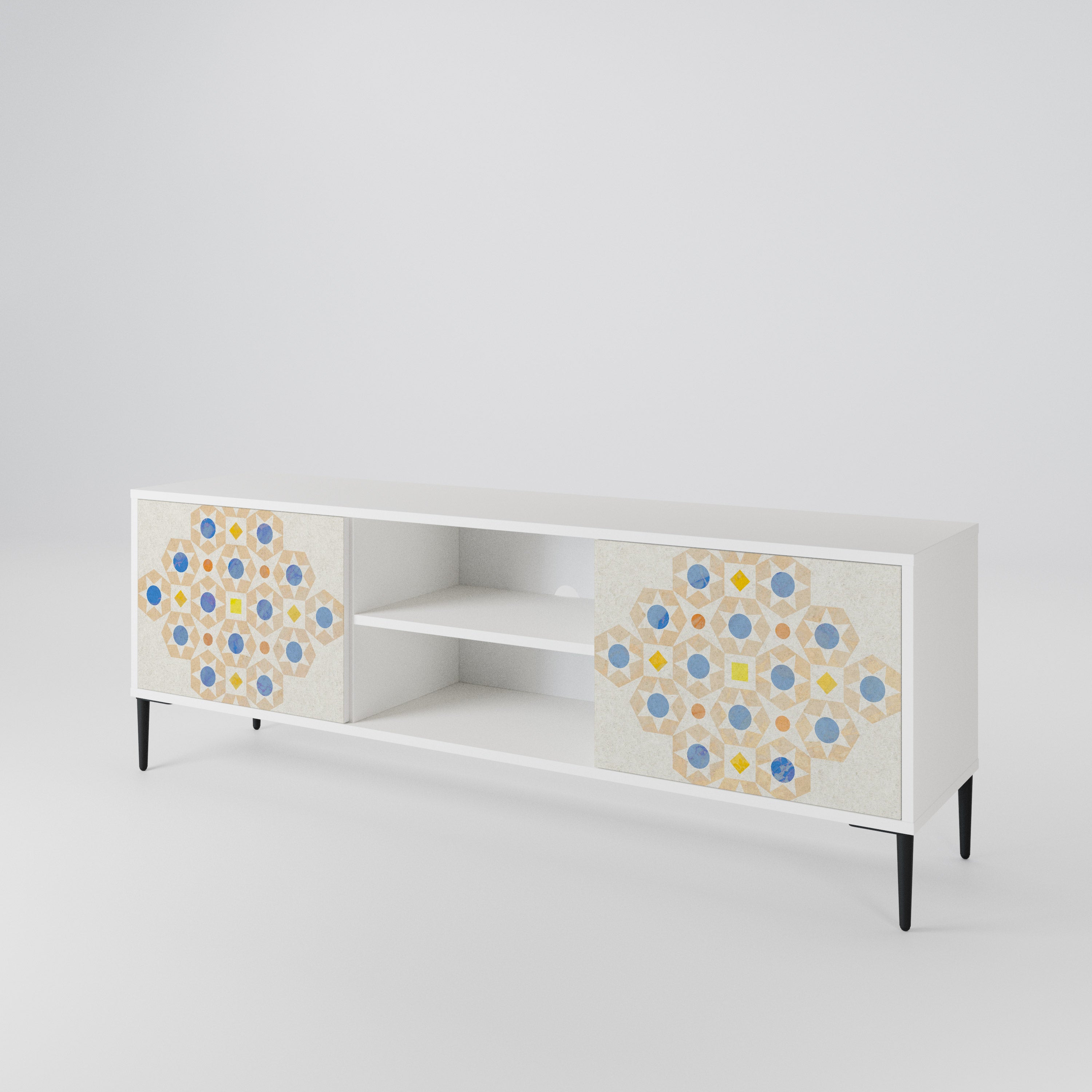 PATTERNED PRISM 2-Door TV Cabinet