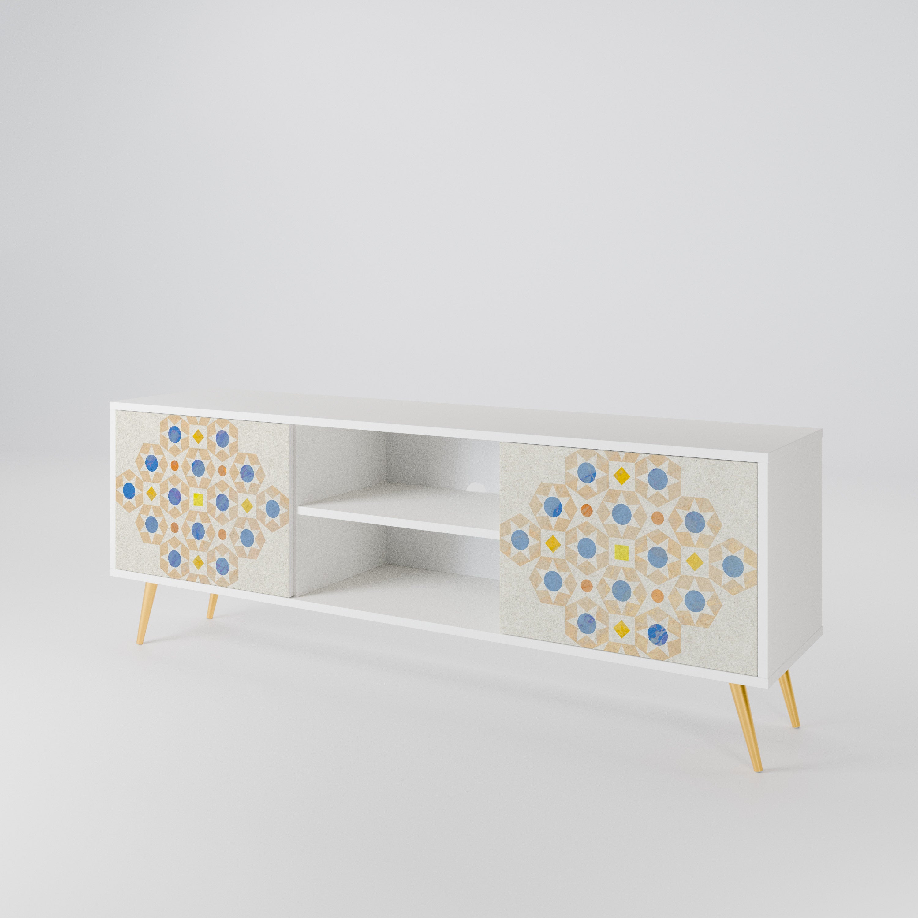 PATTERNED PRISM 2-Door TV Cabinet