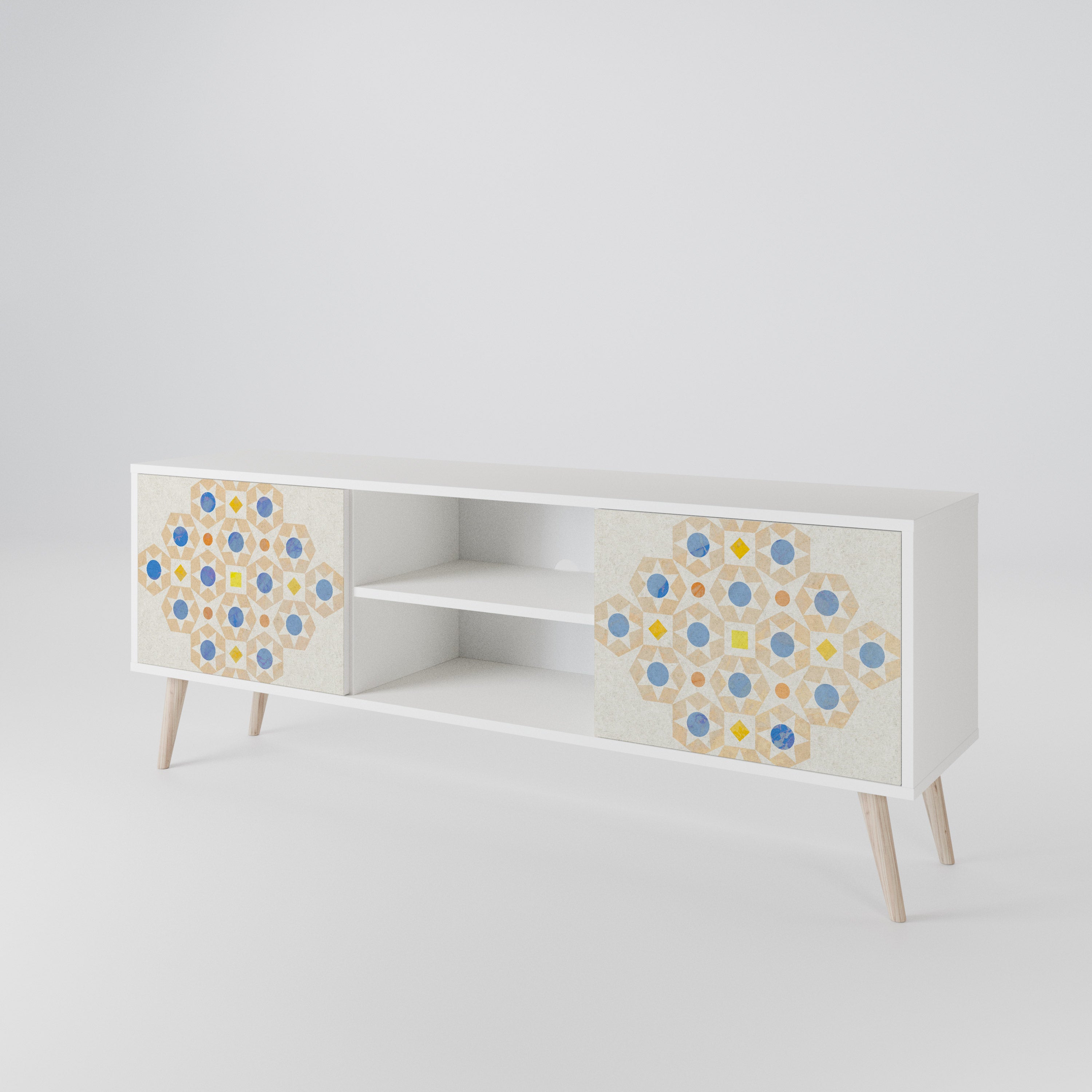 PATTERNED PRISM 2-Door TV Cabinet